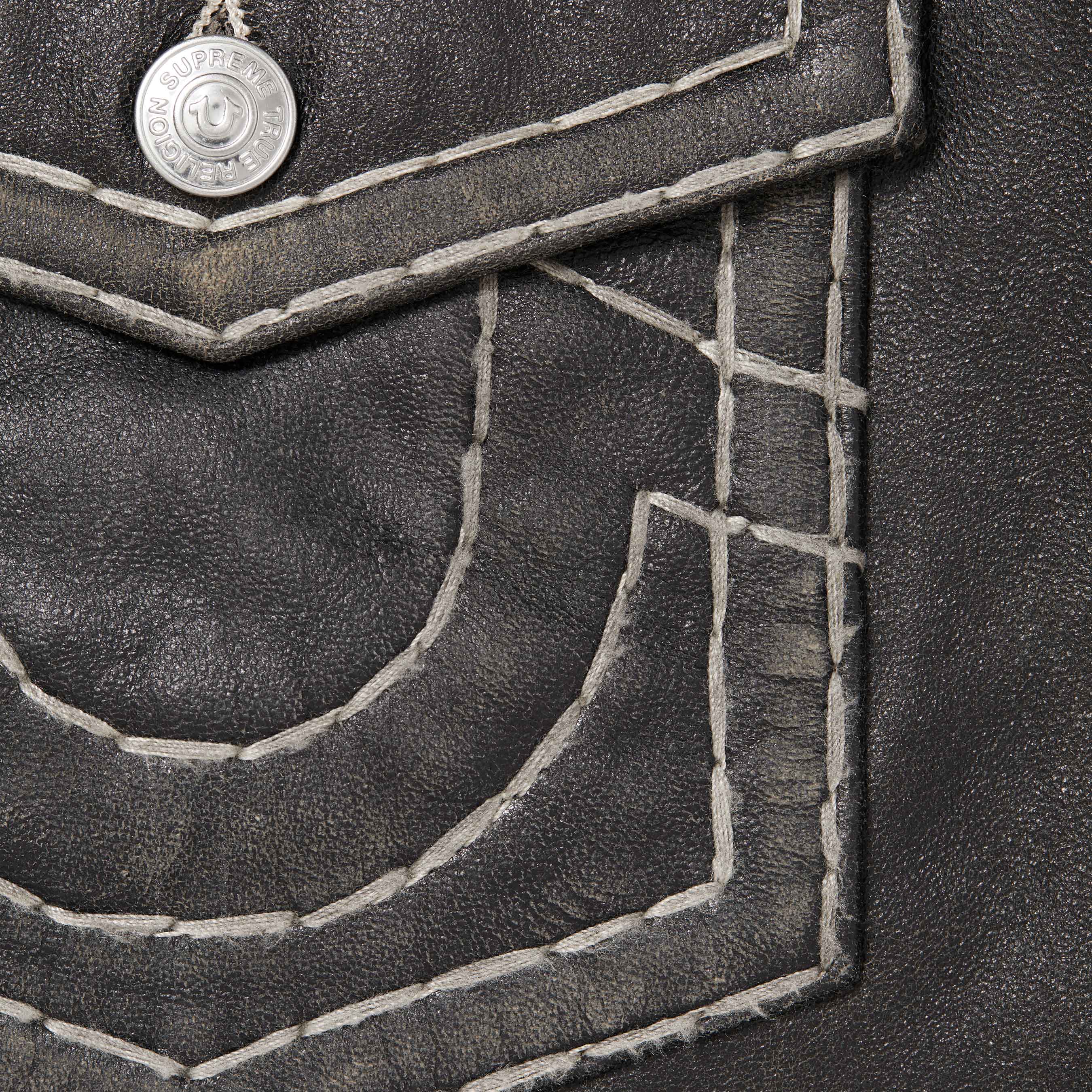 Supreme®/True Religion® Leather Trucker Jacket