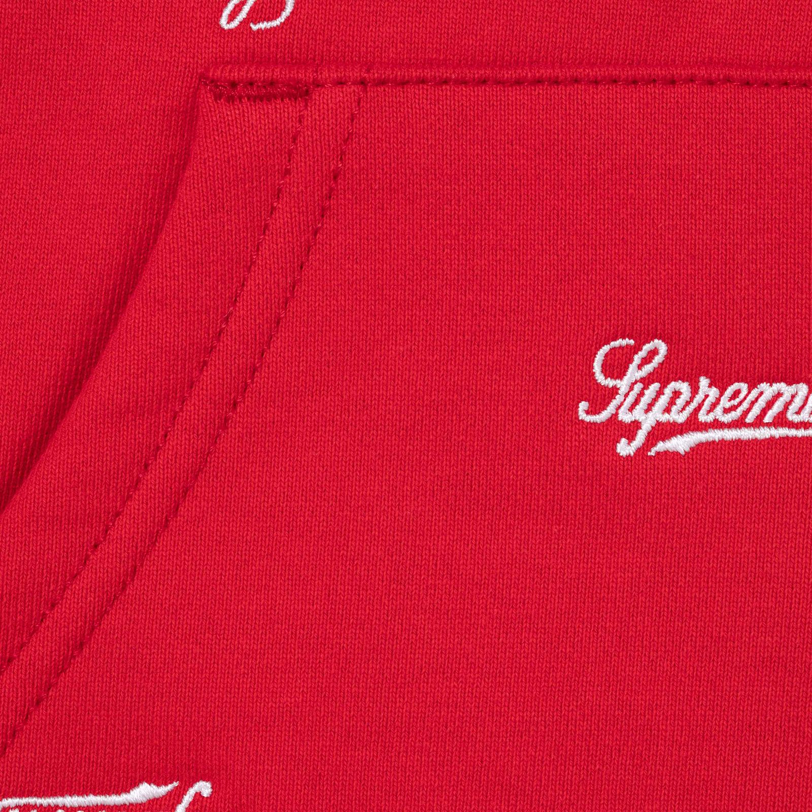 Repeat Script Zip Up Hooded Sweatshirt