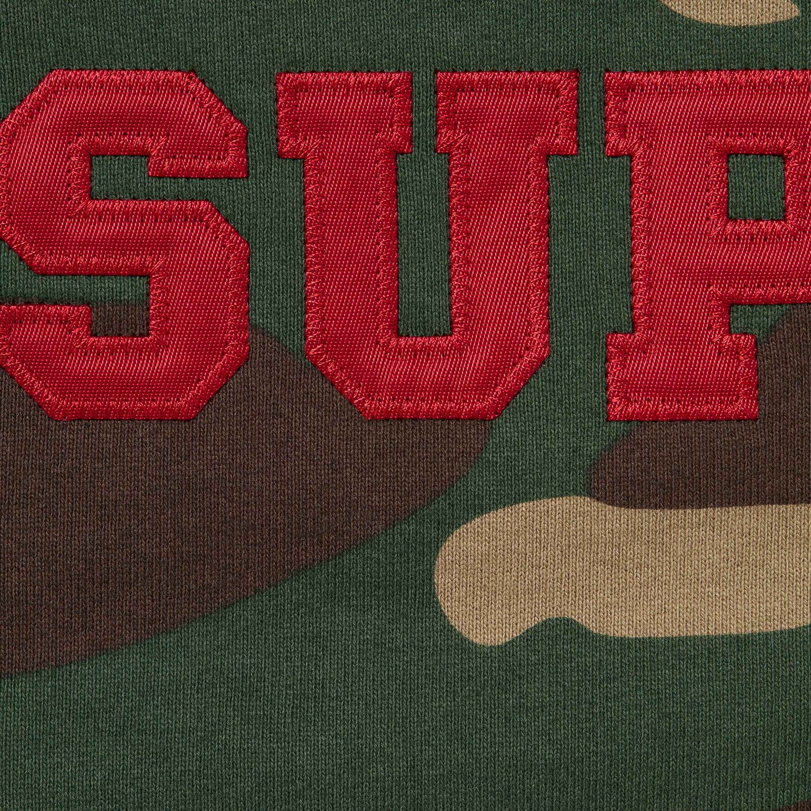Collegiate Appliqué Zip Up Hooded Sweatshirt