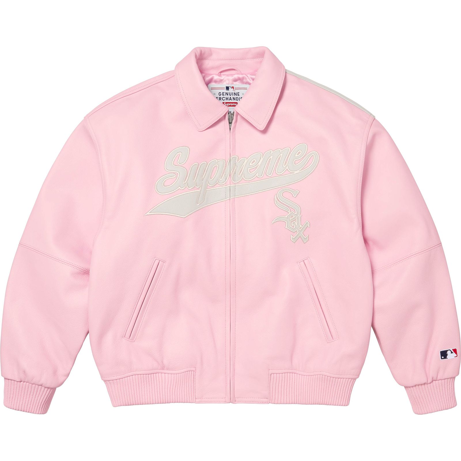 Supreme®/Chicago White Sox™ Leather Varsity Jacket
