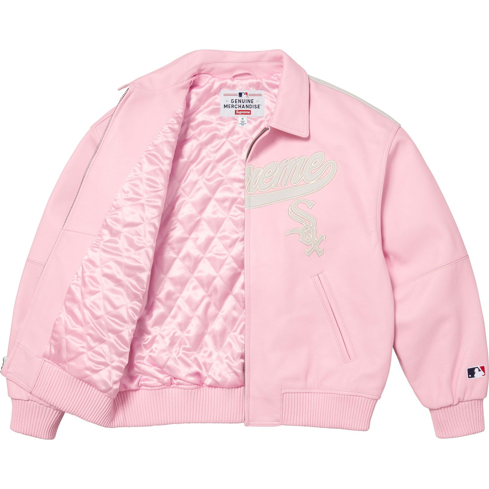 Supreme®/Chicago White Sox™ Leather Varsity Jacket