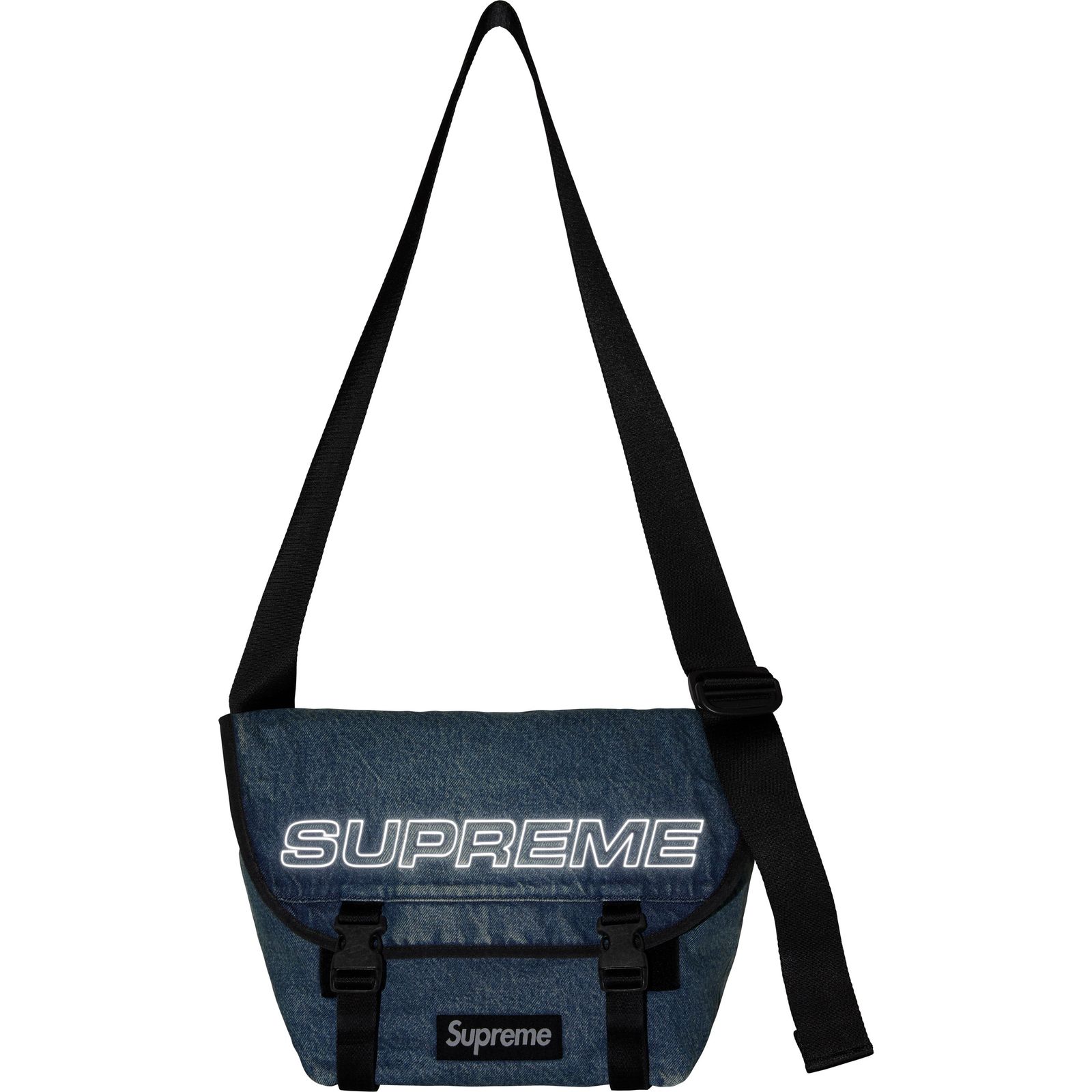 Denim Messenger Bag