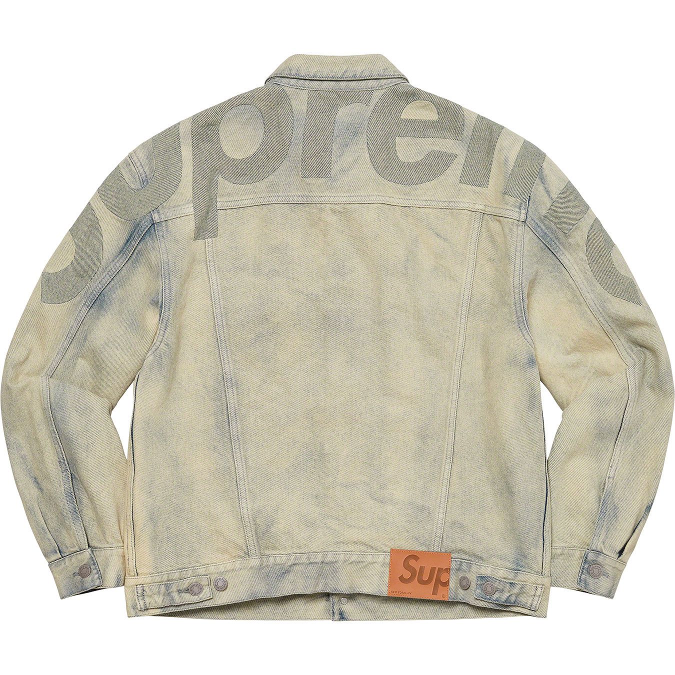 Inset Logo Denim Trucker Jacket