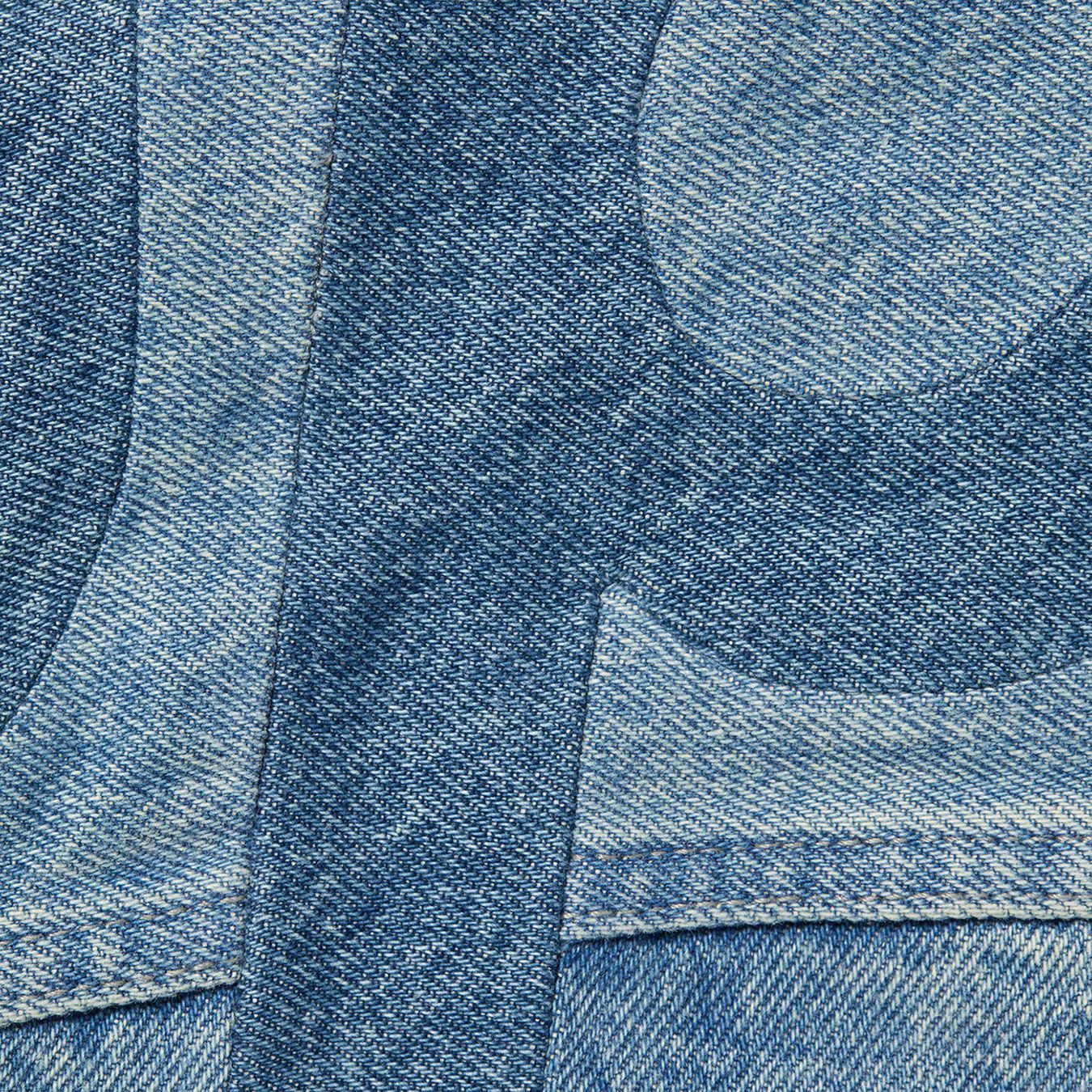 Inset Logo Denim Trucker Jacket