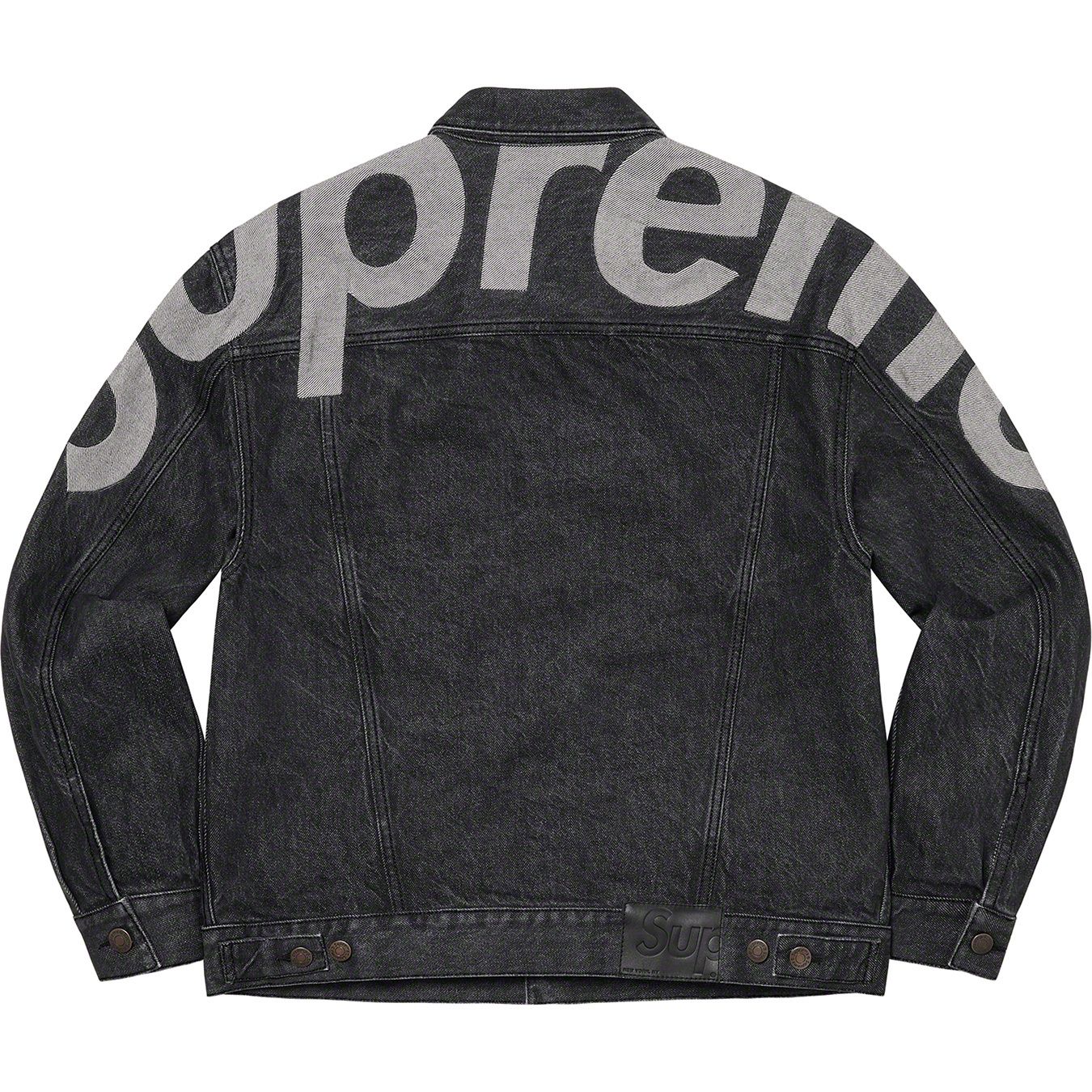 Inset Logo Denim Trucker Jacket