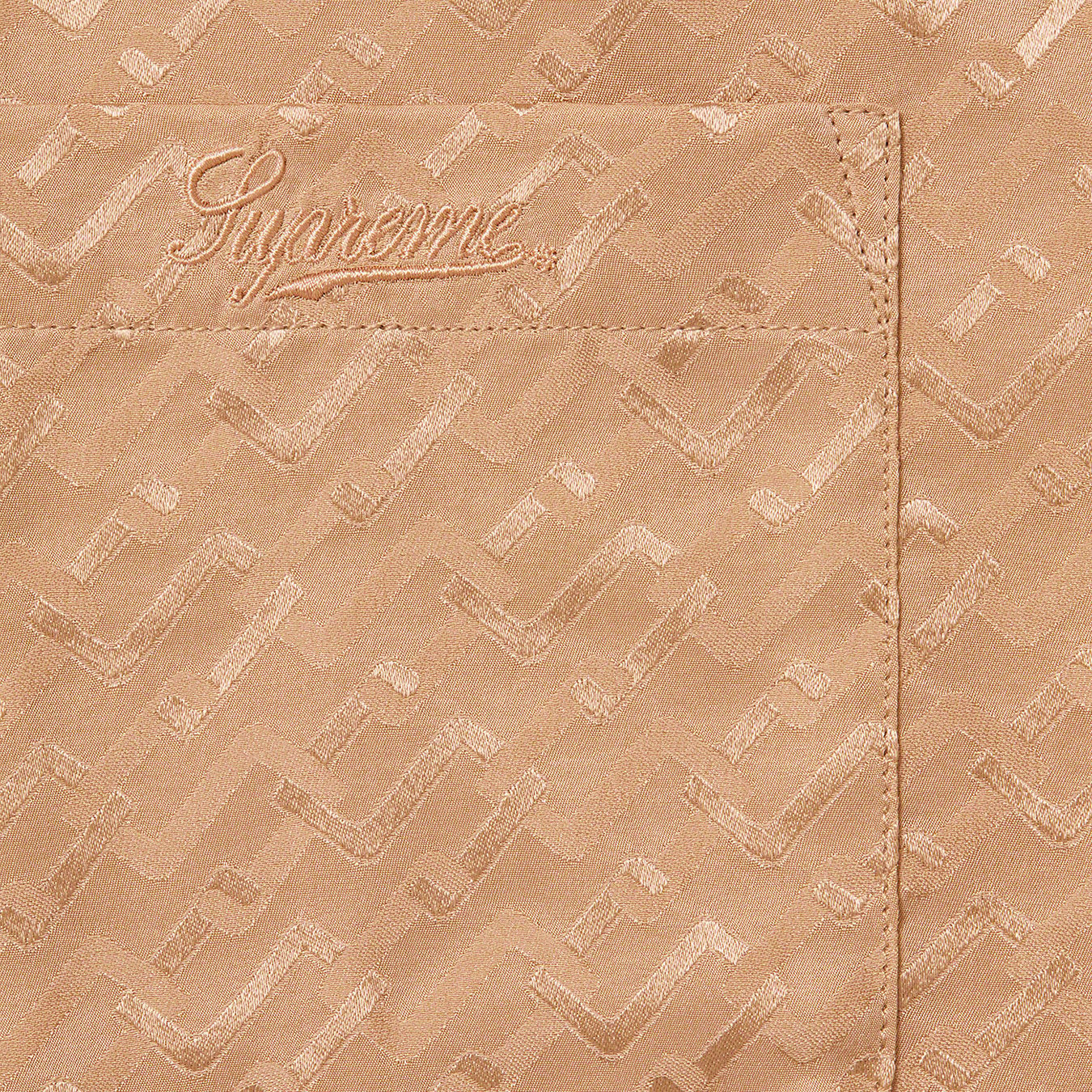 Tonal Monogram Silk S/S Shirt