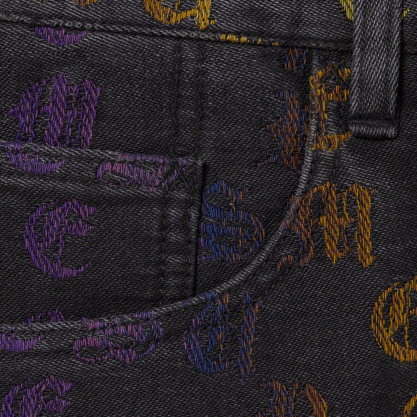 Gradient Jacquard Denim Short