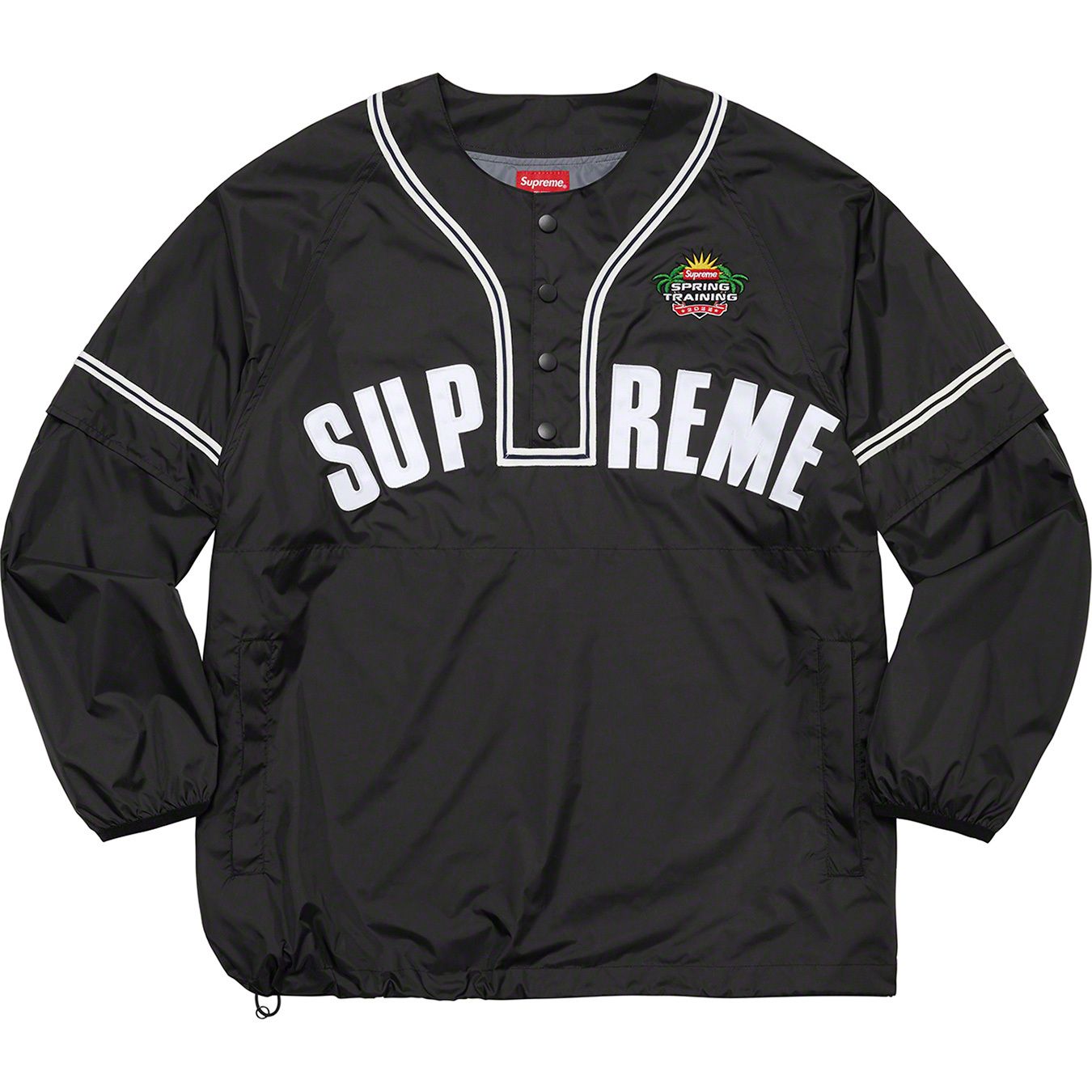 Snap-Off Sleeve L/S Baseball Top