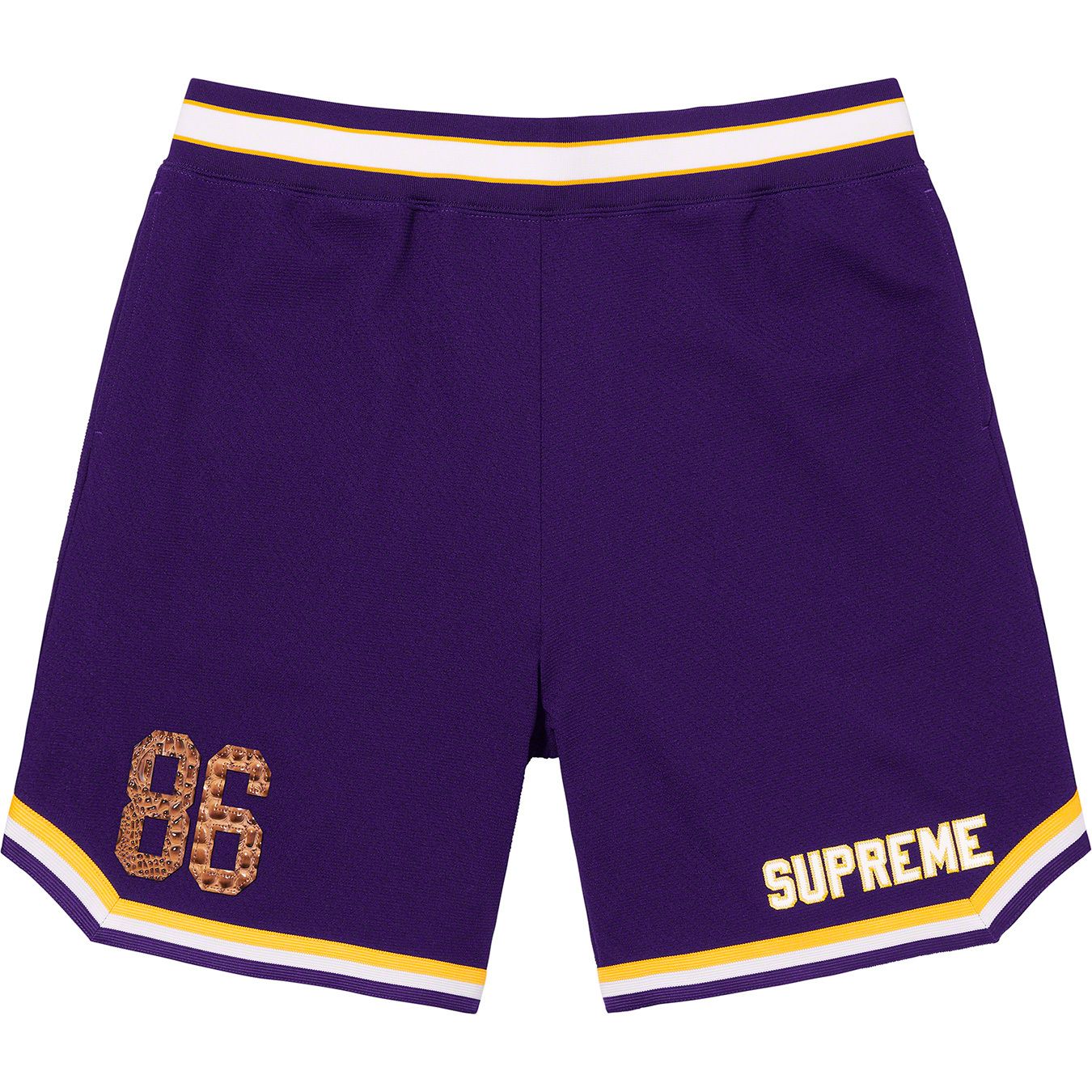 Faux Croc Basketball Short