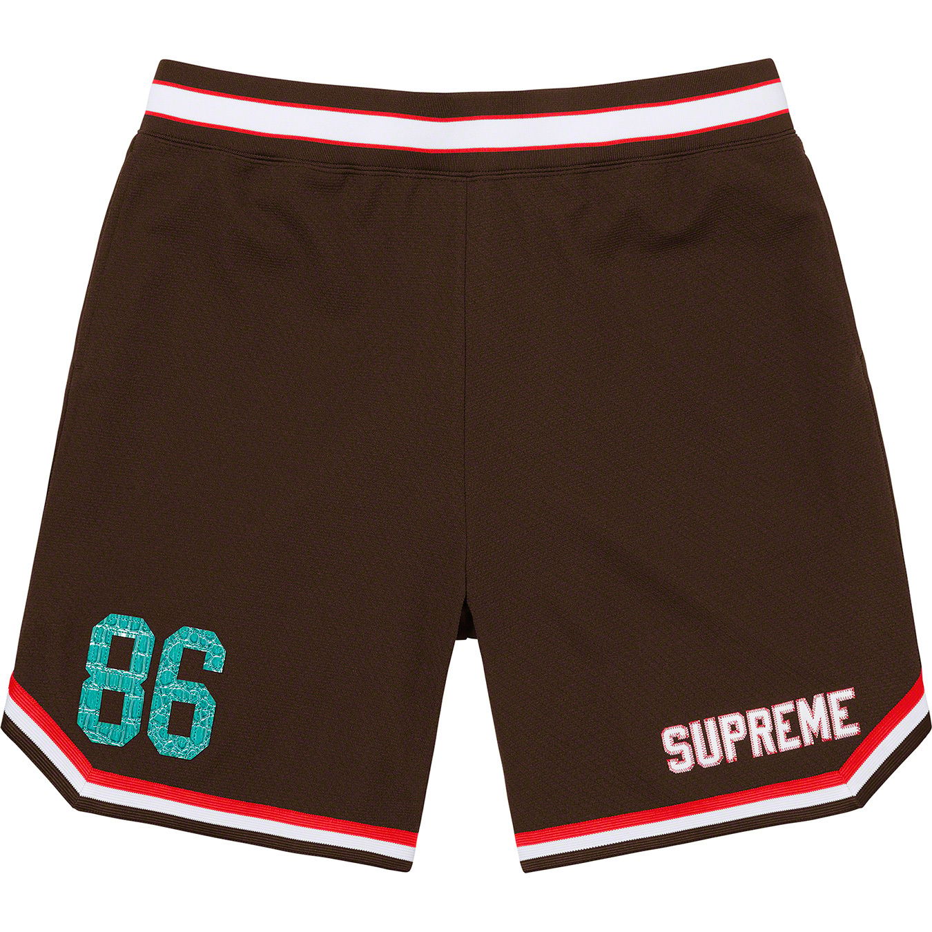 Faux Croc Basketball Short