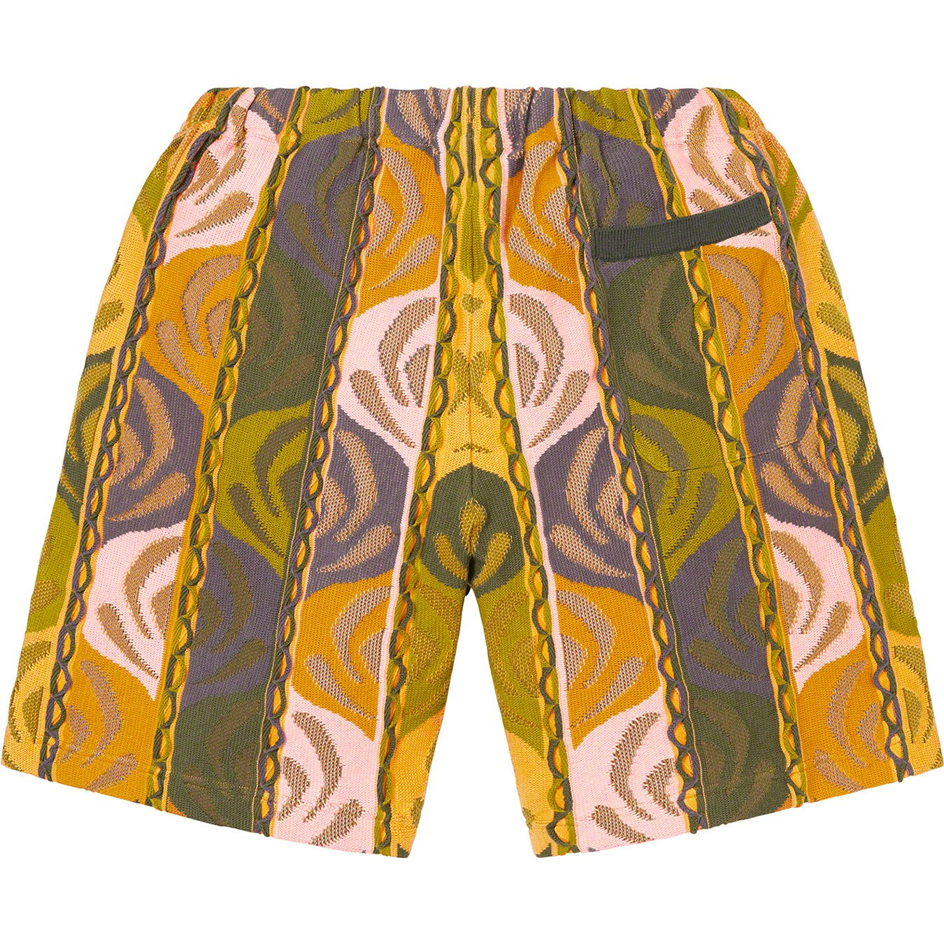 Abstract Textured Knit Short