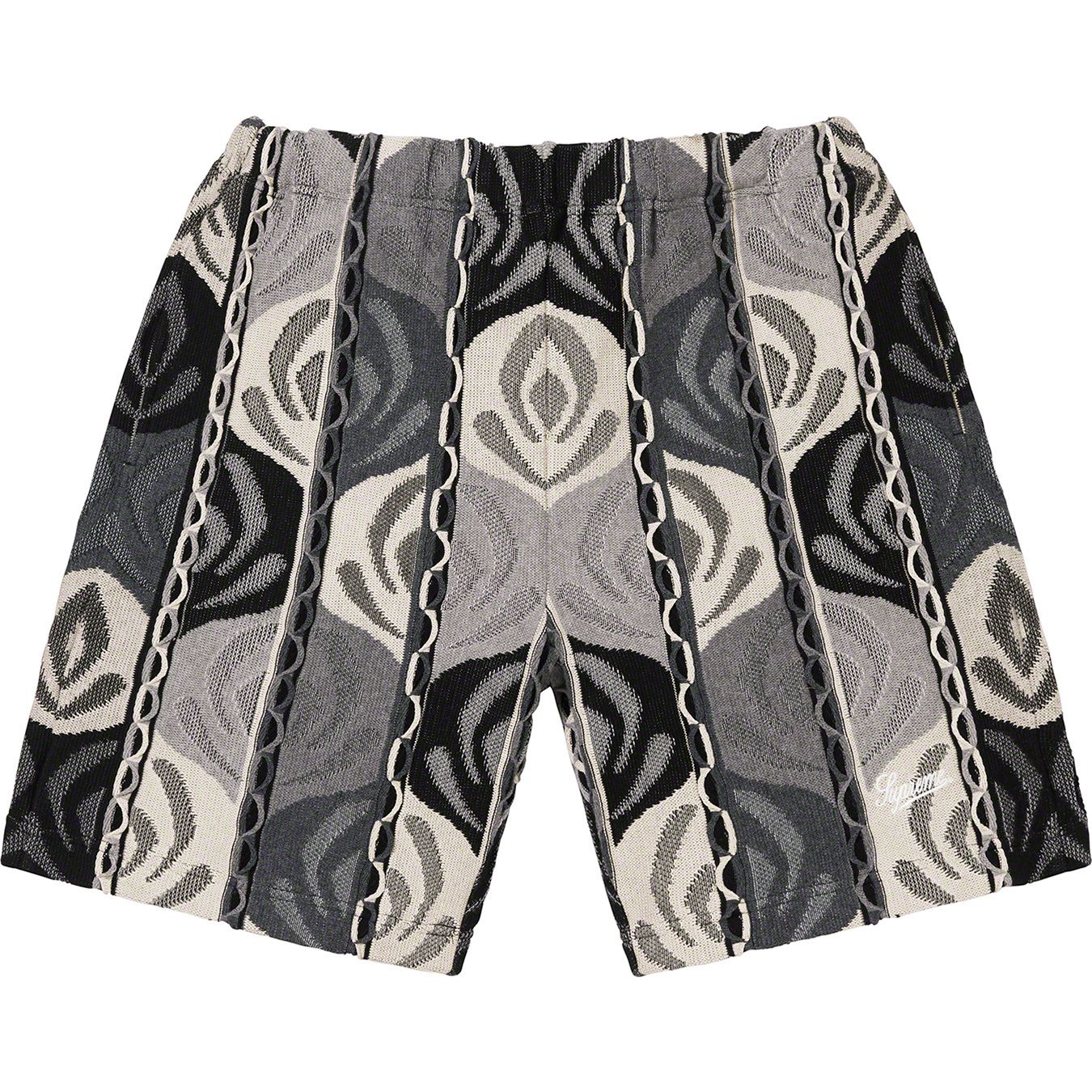 Abstract Textured Knit Short