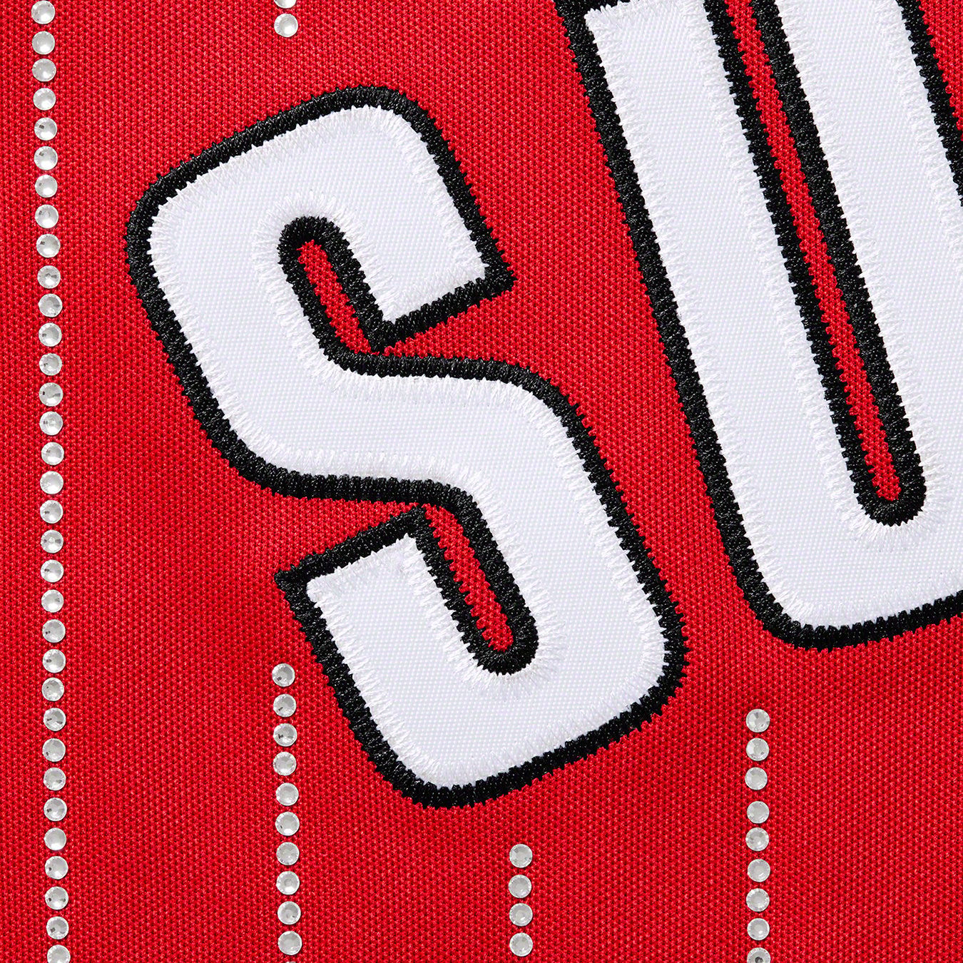 Rhinestone Stripe Baseball Jersey
