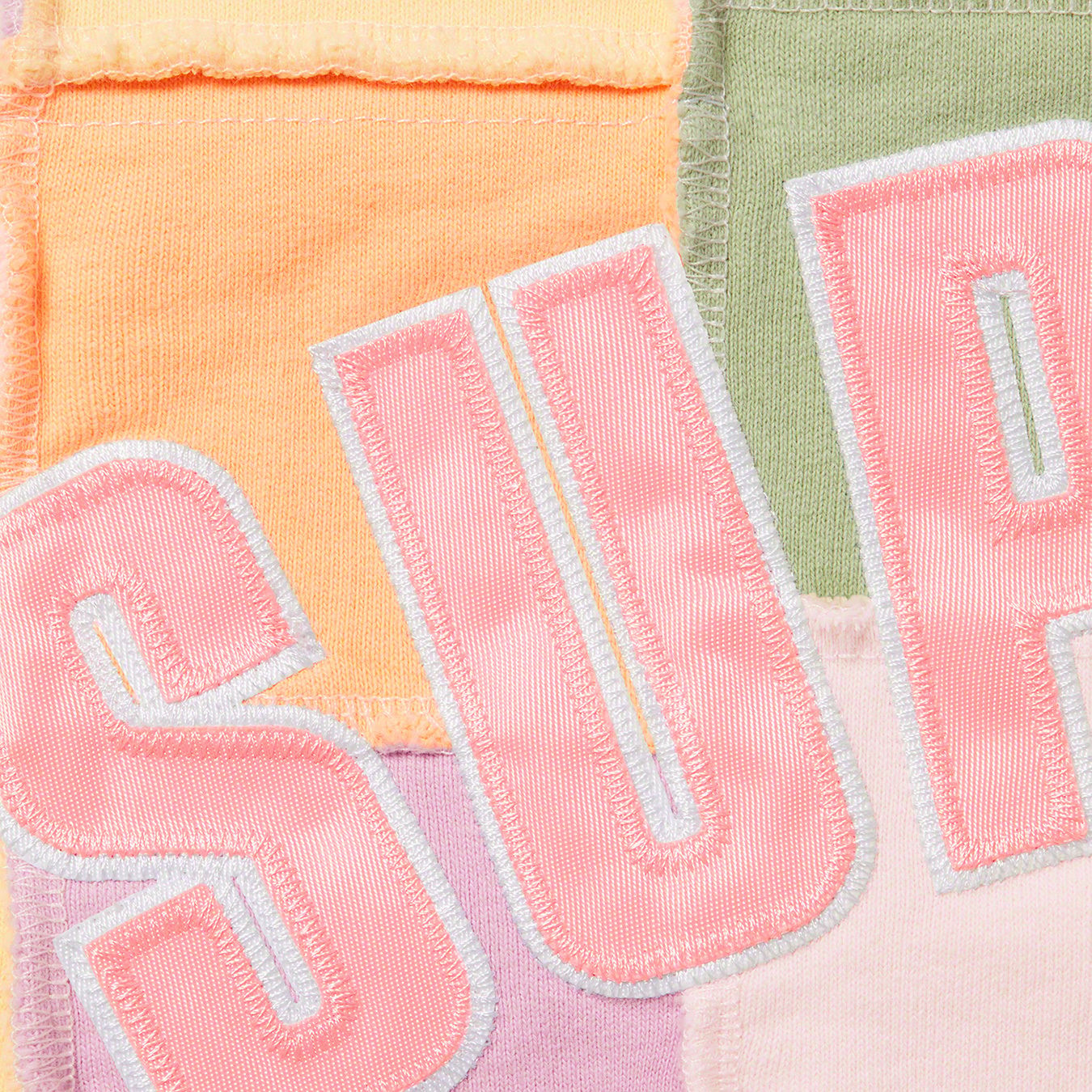 Reverse Patchwork Zip Up Hooded Sweatshirt