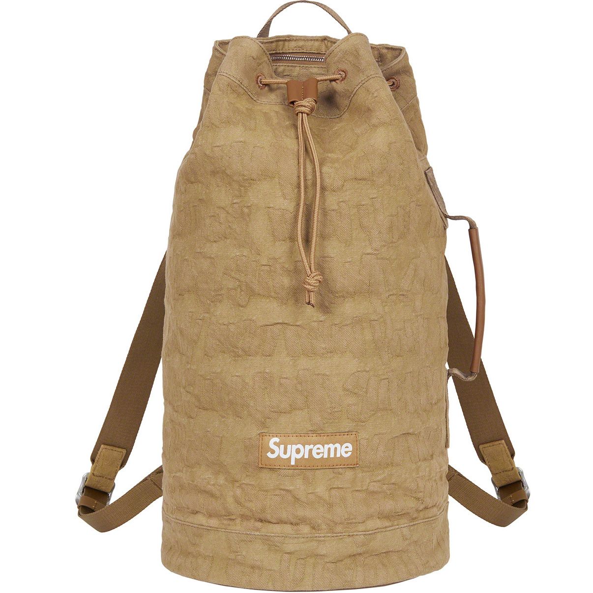 Fat Tip Jacquard Denim Backpack