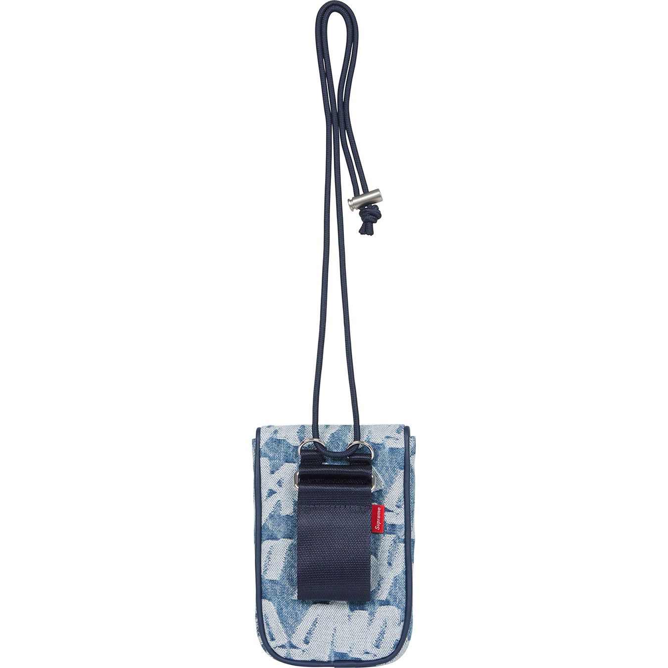 Fat Tip Jacquard Denim Neck Pouch