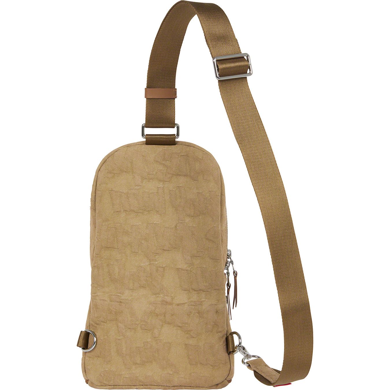 Fat Tip Jacquard Denim Sling Bag