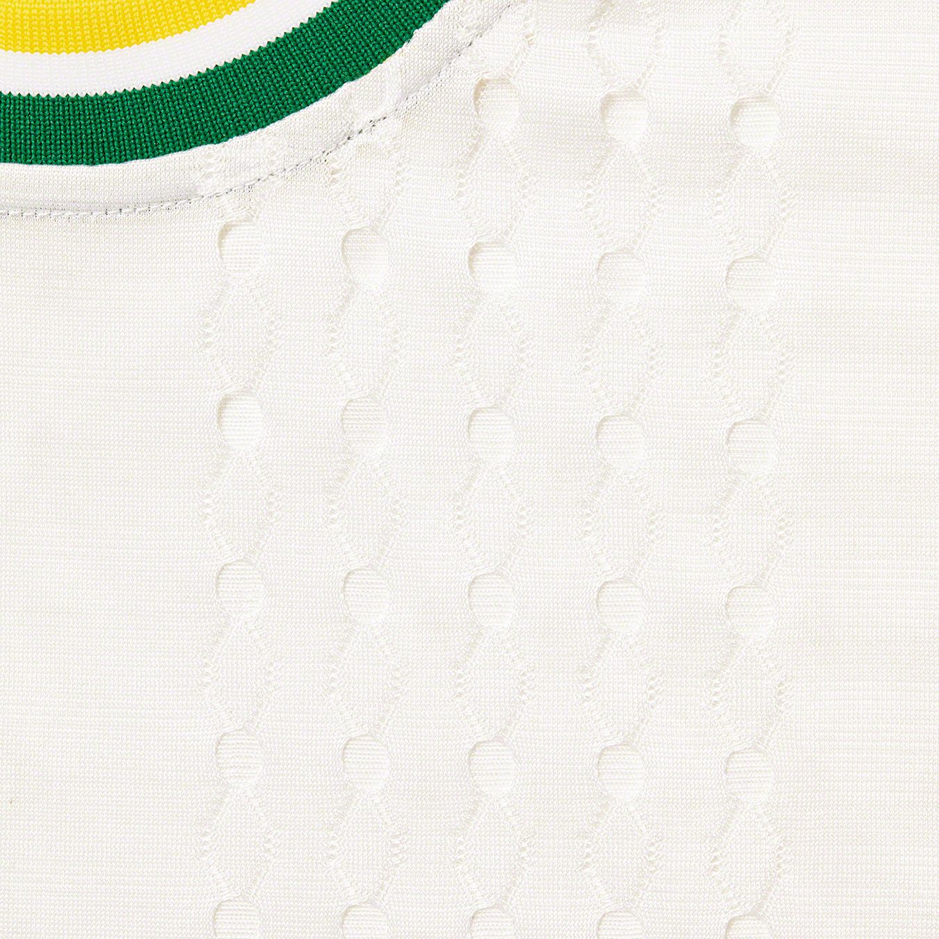Perforated Stripe Warm Up Top