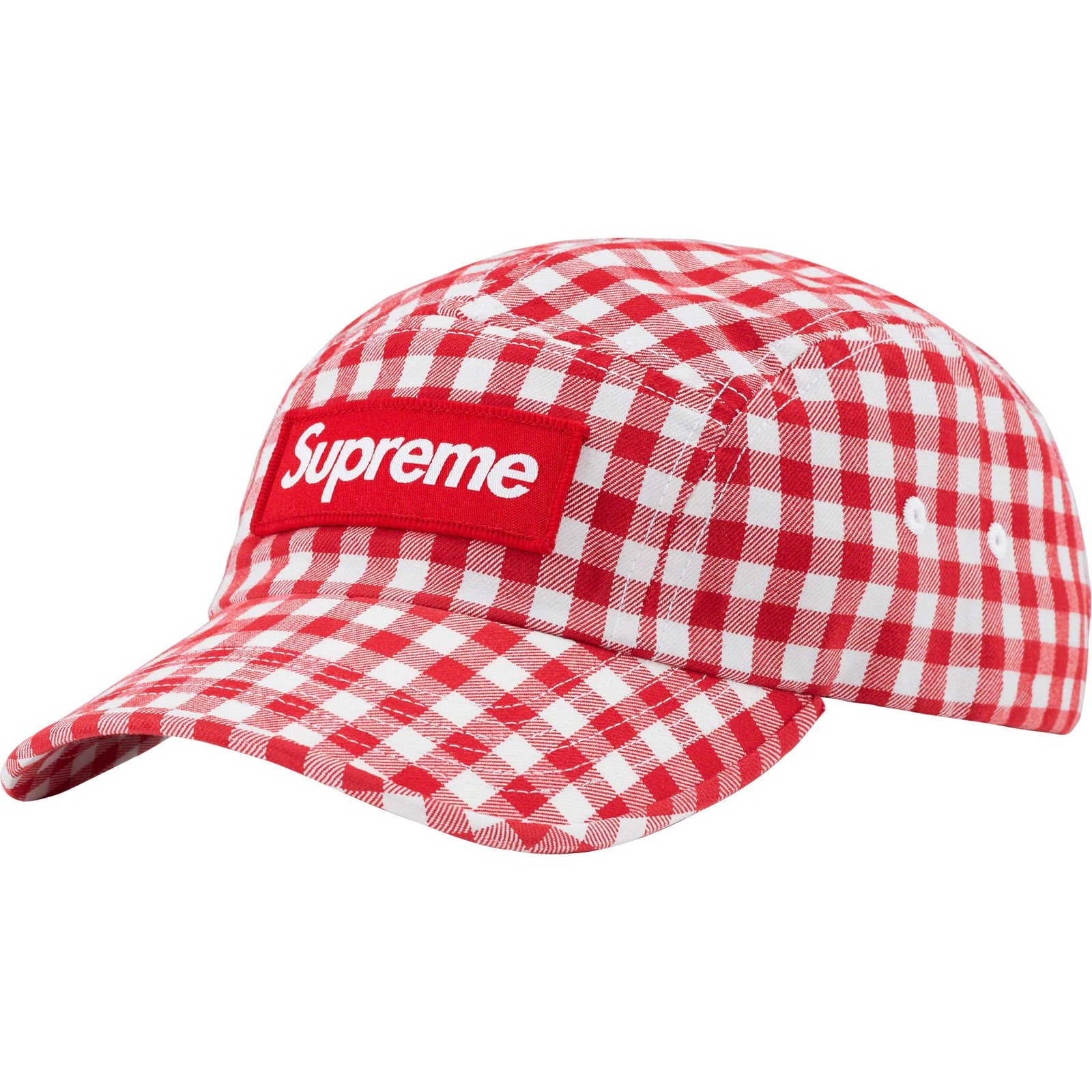 Gingham Camp Cap