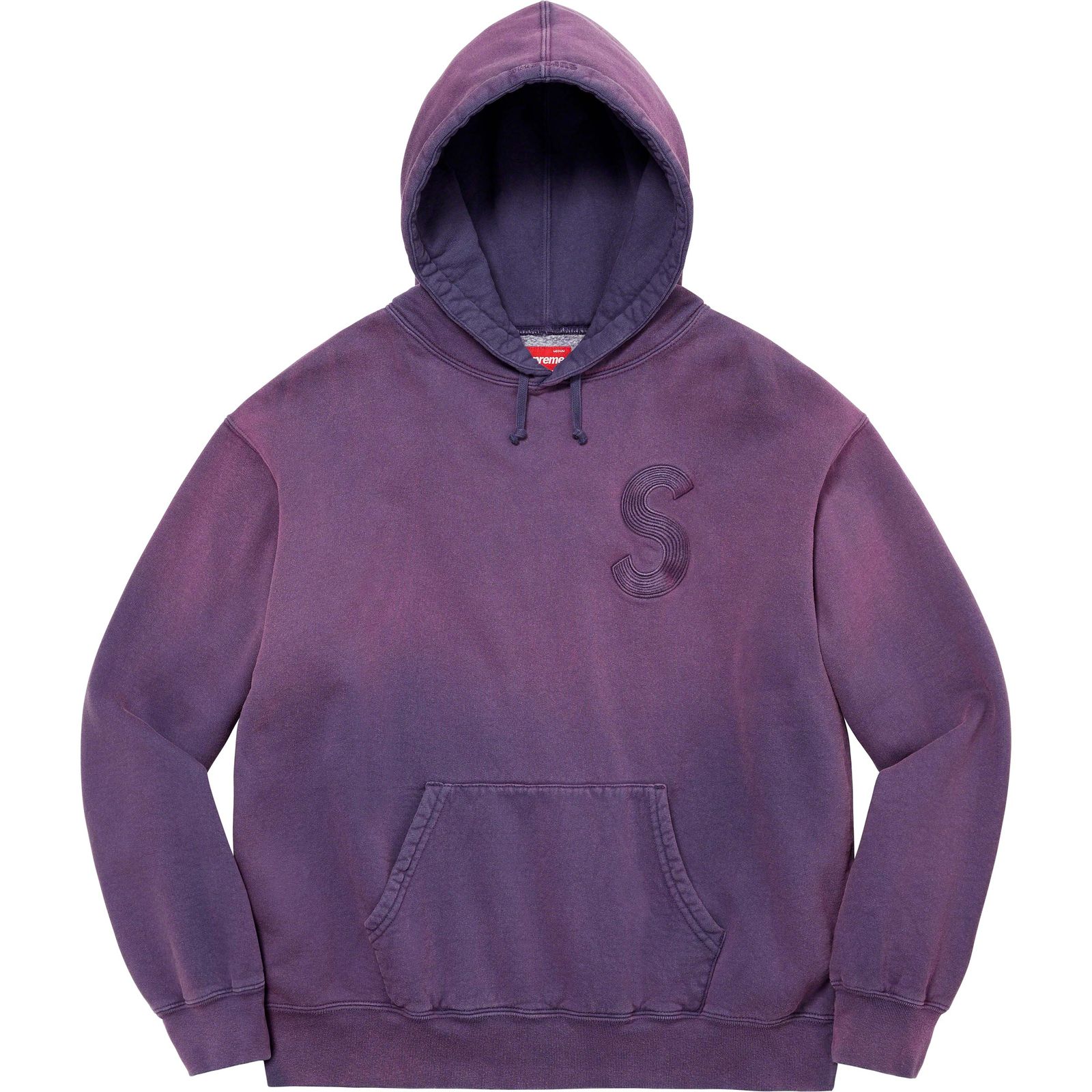 Overdyed S Logo Hooded Sweatshirt