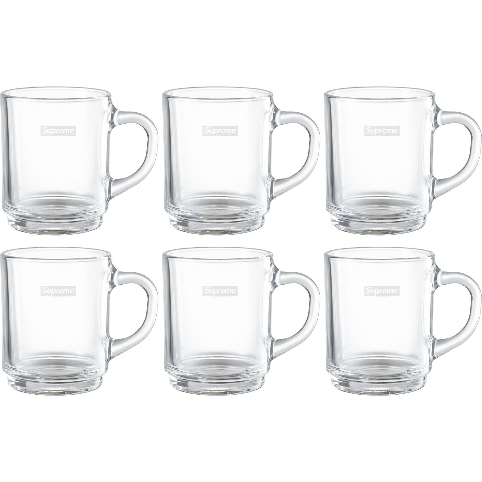 Supreme®/Duralex Glass Mugs (Set of 6)