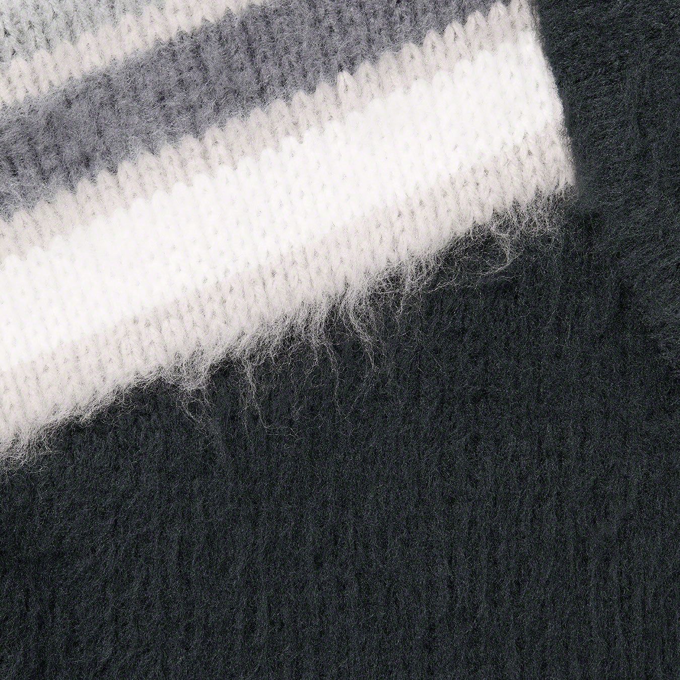Sleeve Stripe Zip Up Sweater