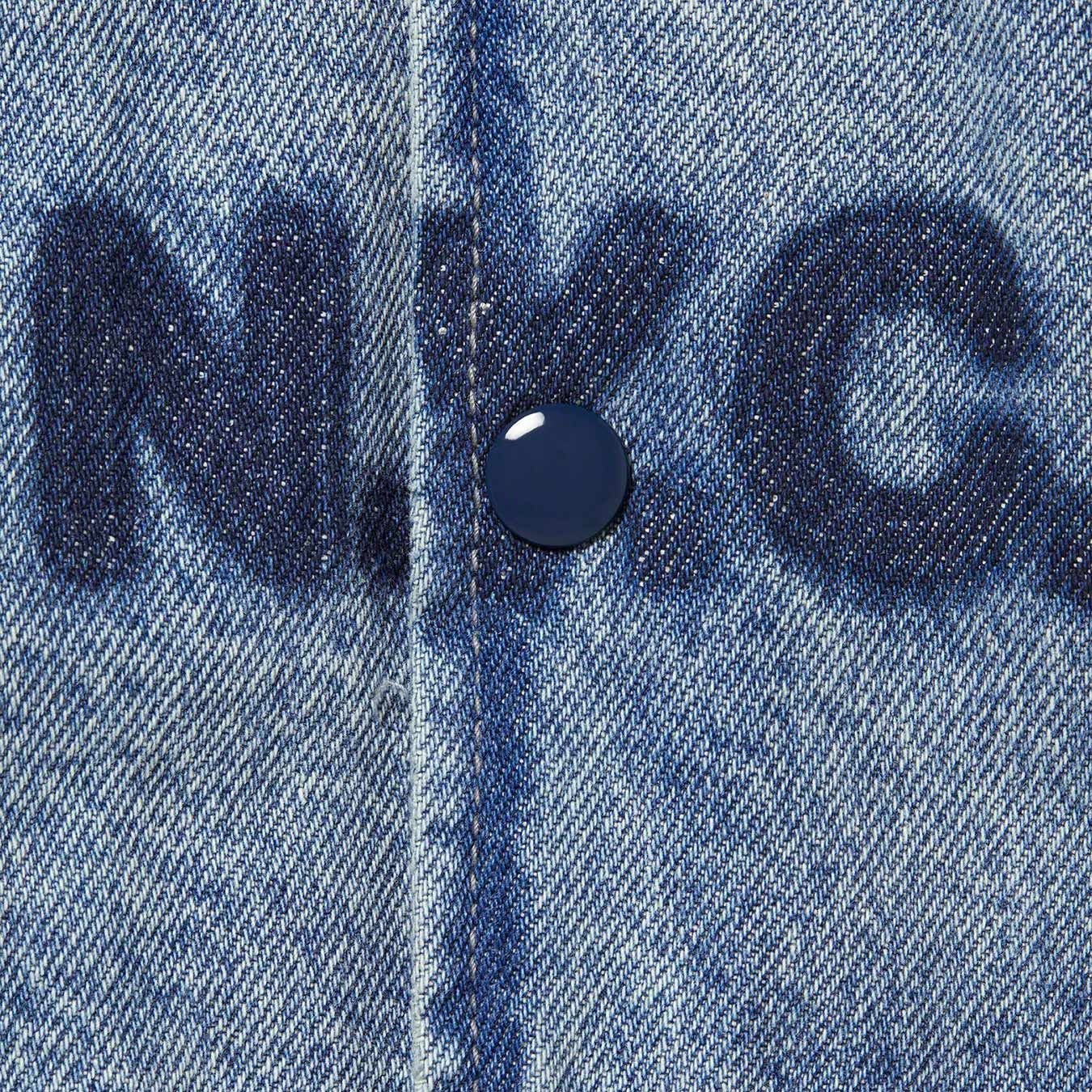 Washed Knockout Denim Varsity Jacket