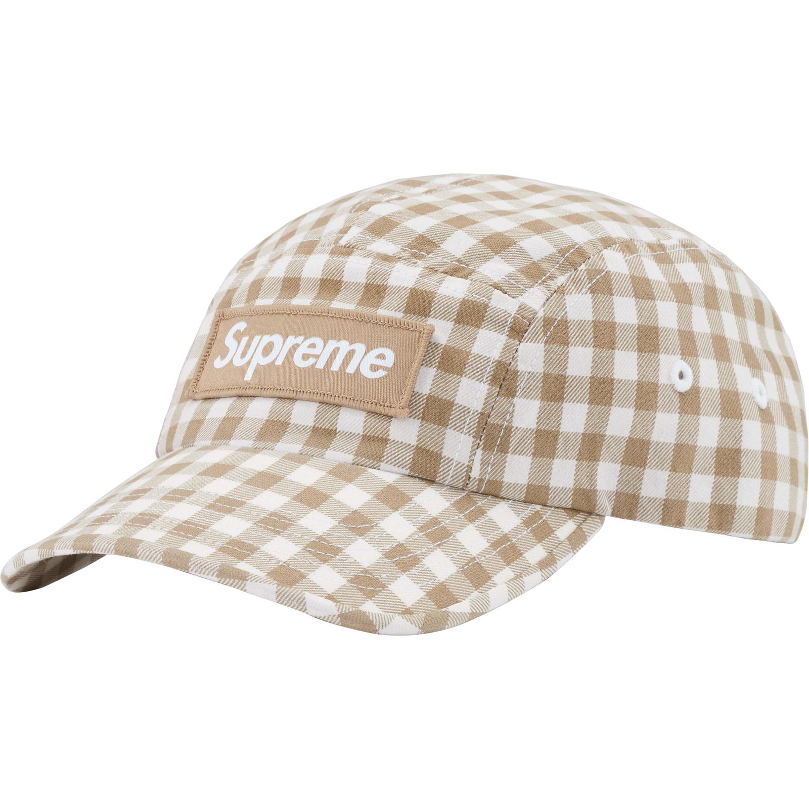 Gingham Camp Cap