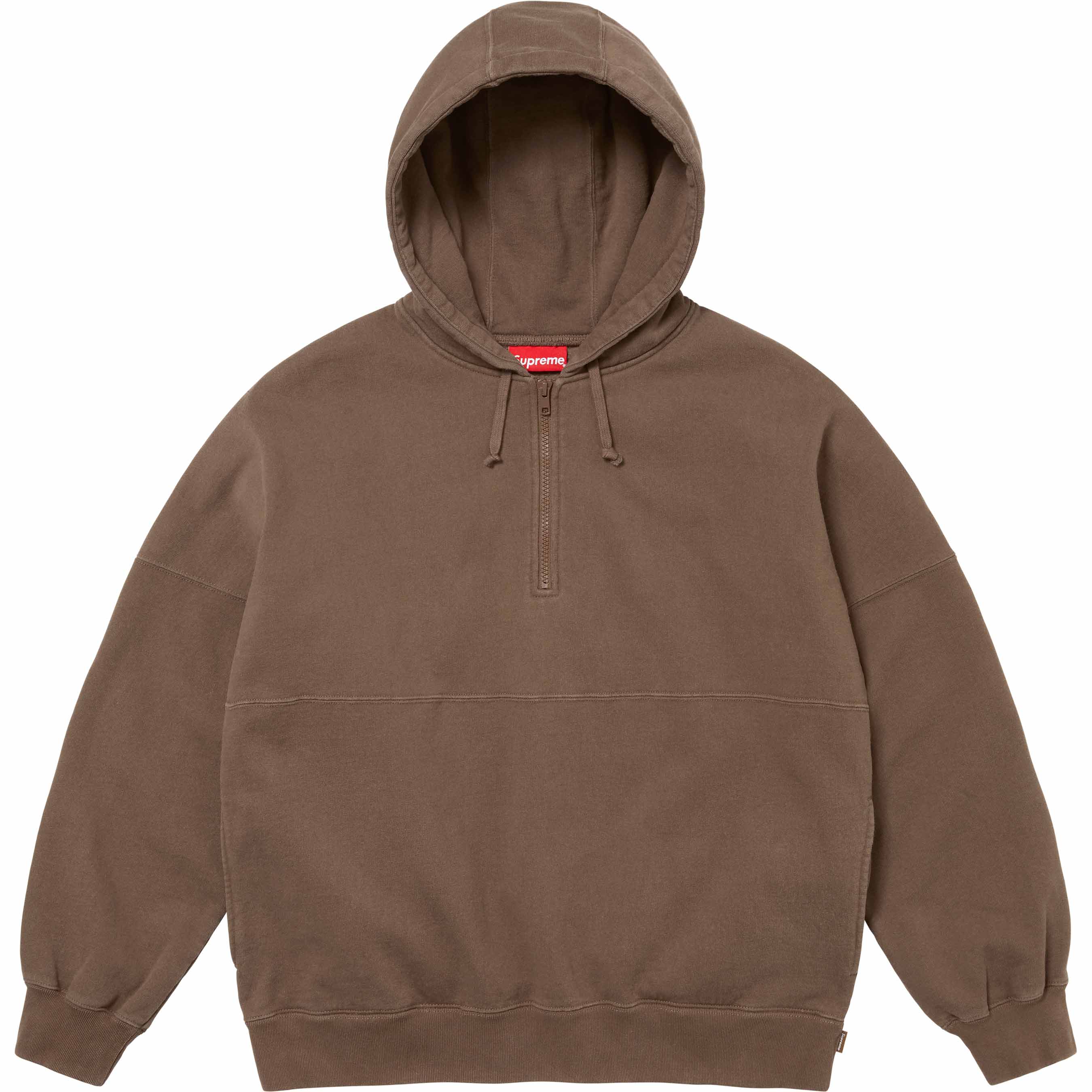 Wrapped Half Zip Hooded Sweatshirt