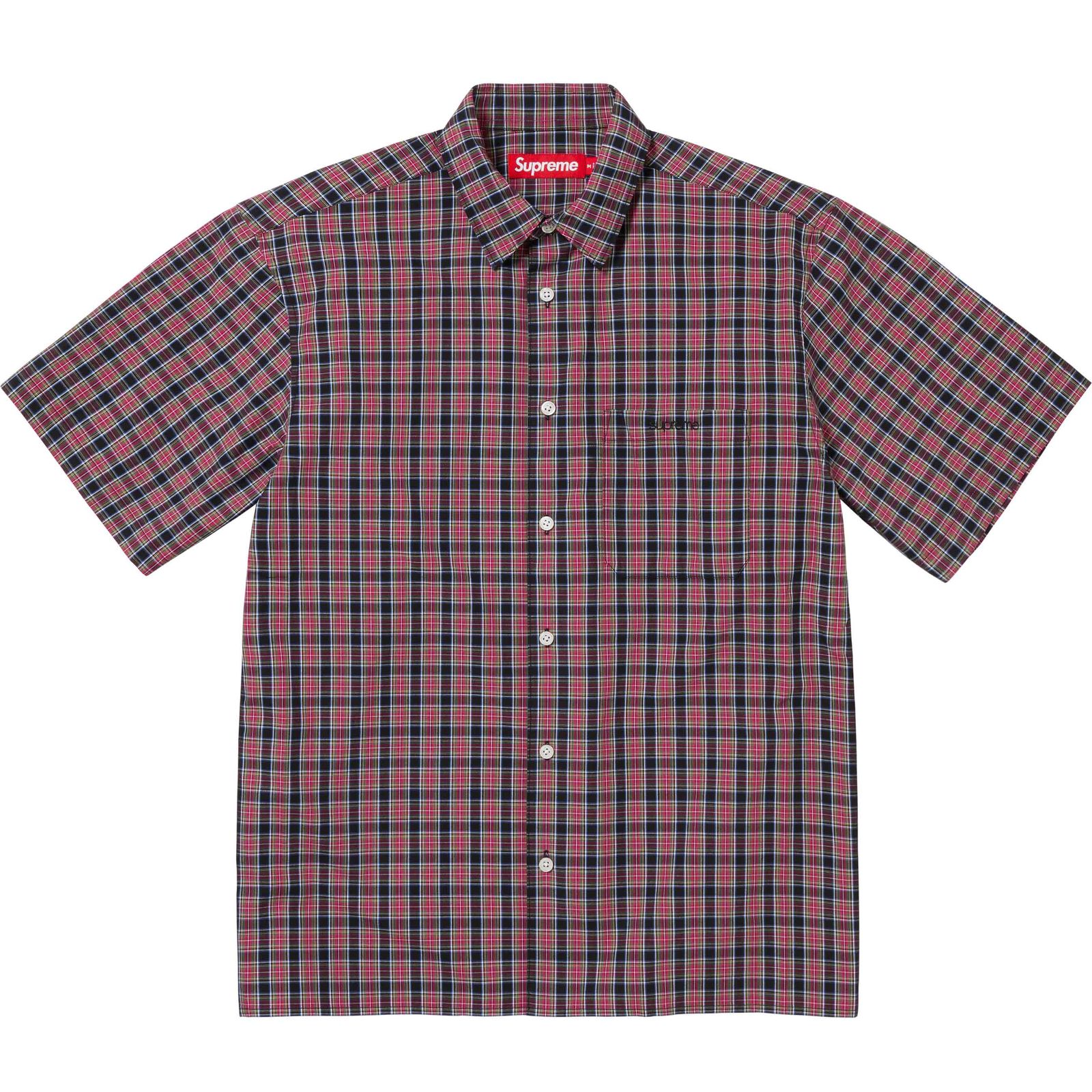 Loose Fit Mini Plaid S/S Shirt