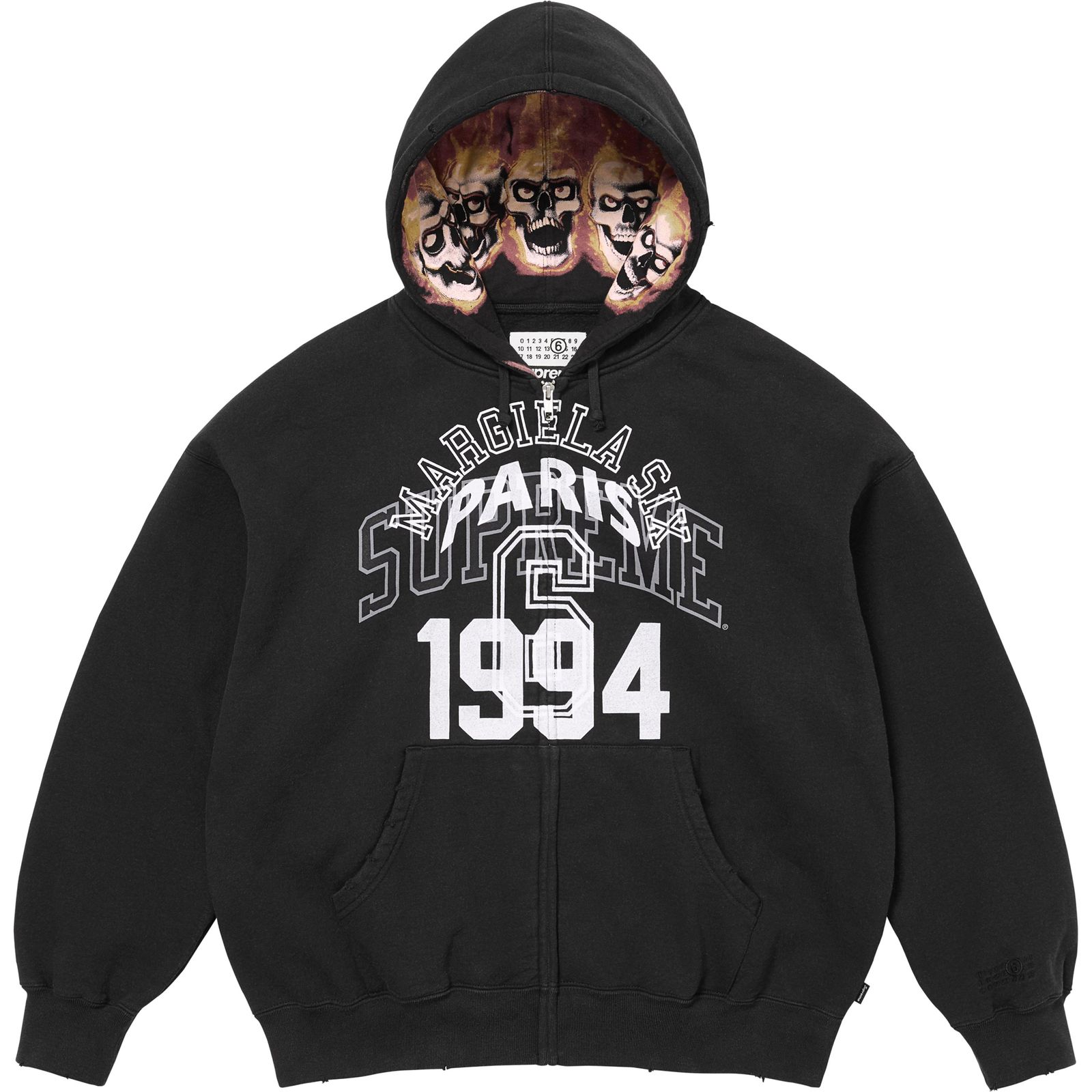 Supreme®/MM6 Maison Margiela Zip Up Hooded Sweatshirt