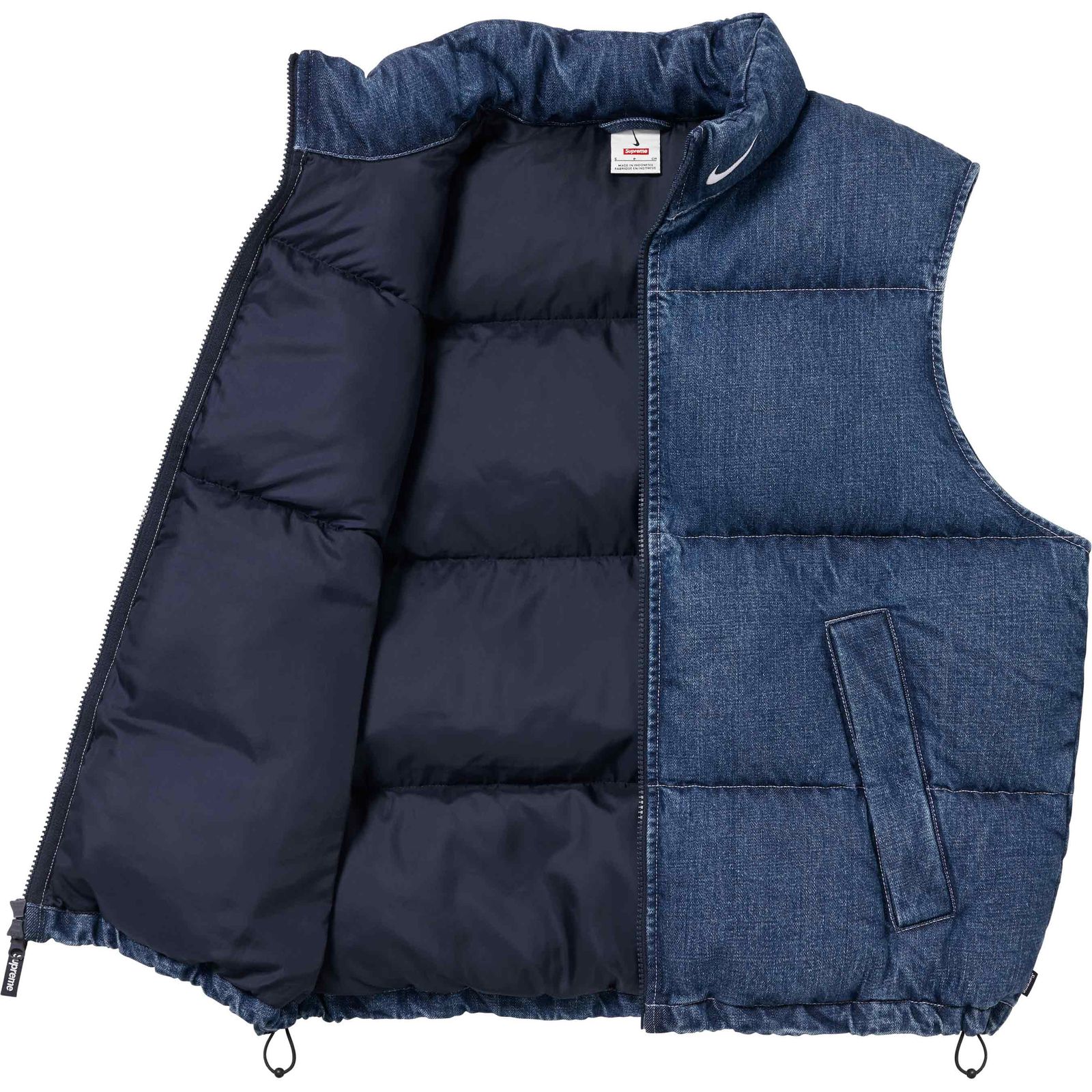 Supreme®/Nike® Denim Puffer Vest