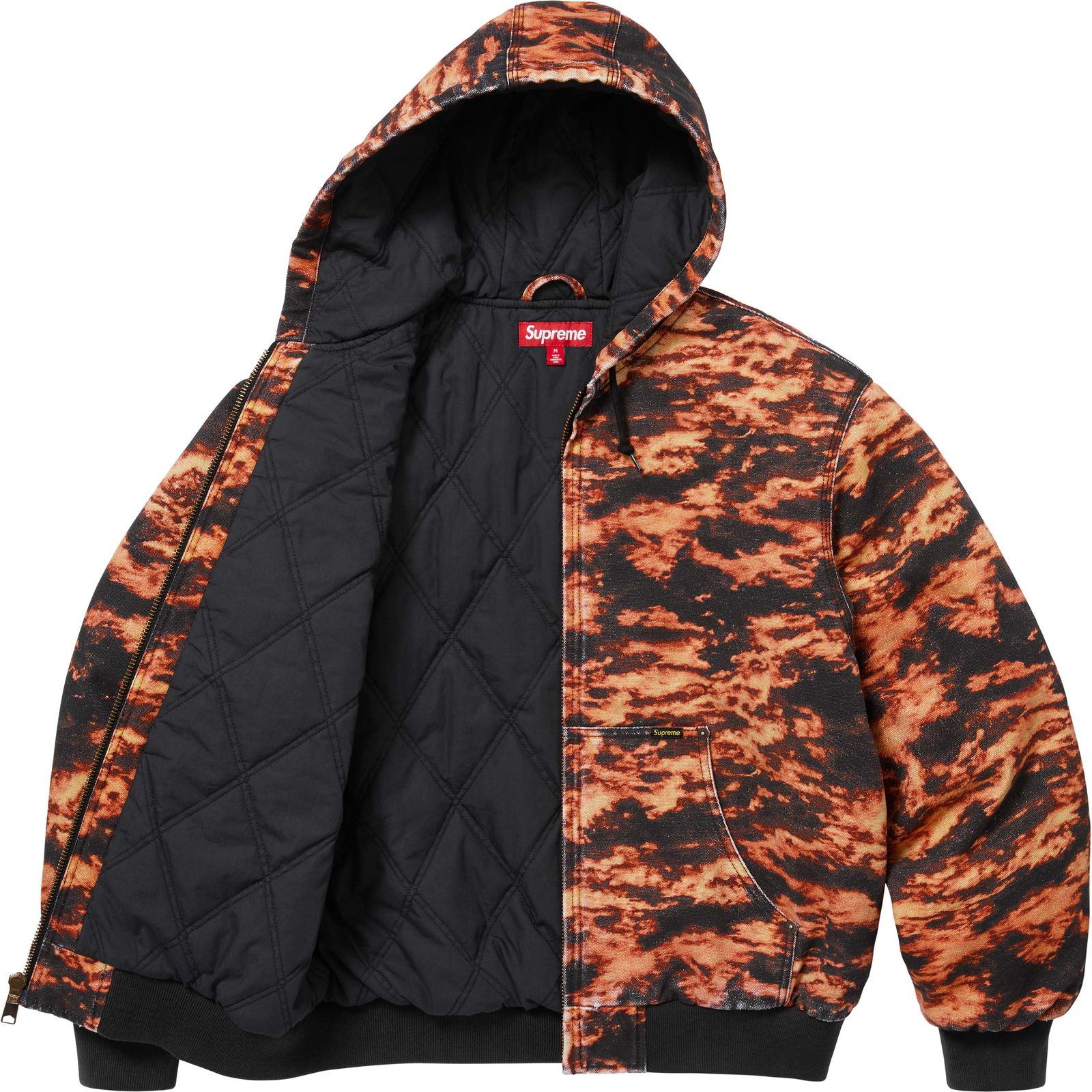 AOI Embroidered Hooded Work Jacket