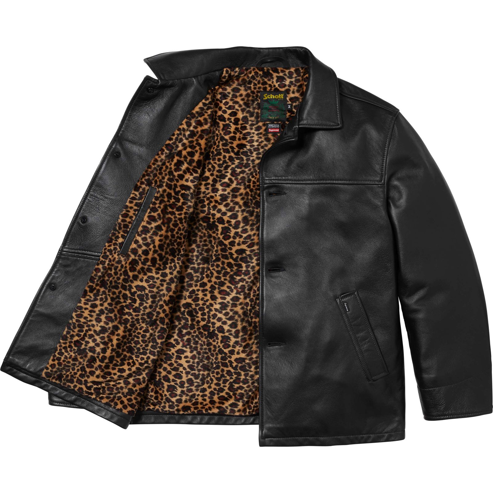 Supreme®/Schott® Leather Car Coat