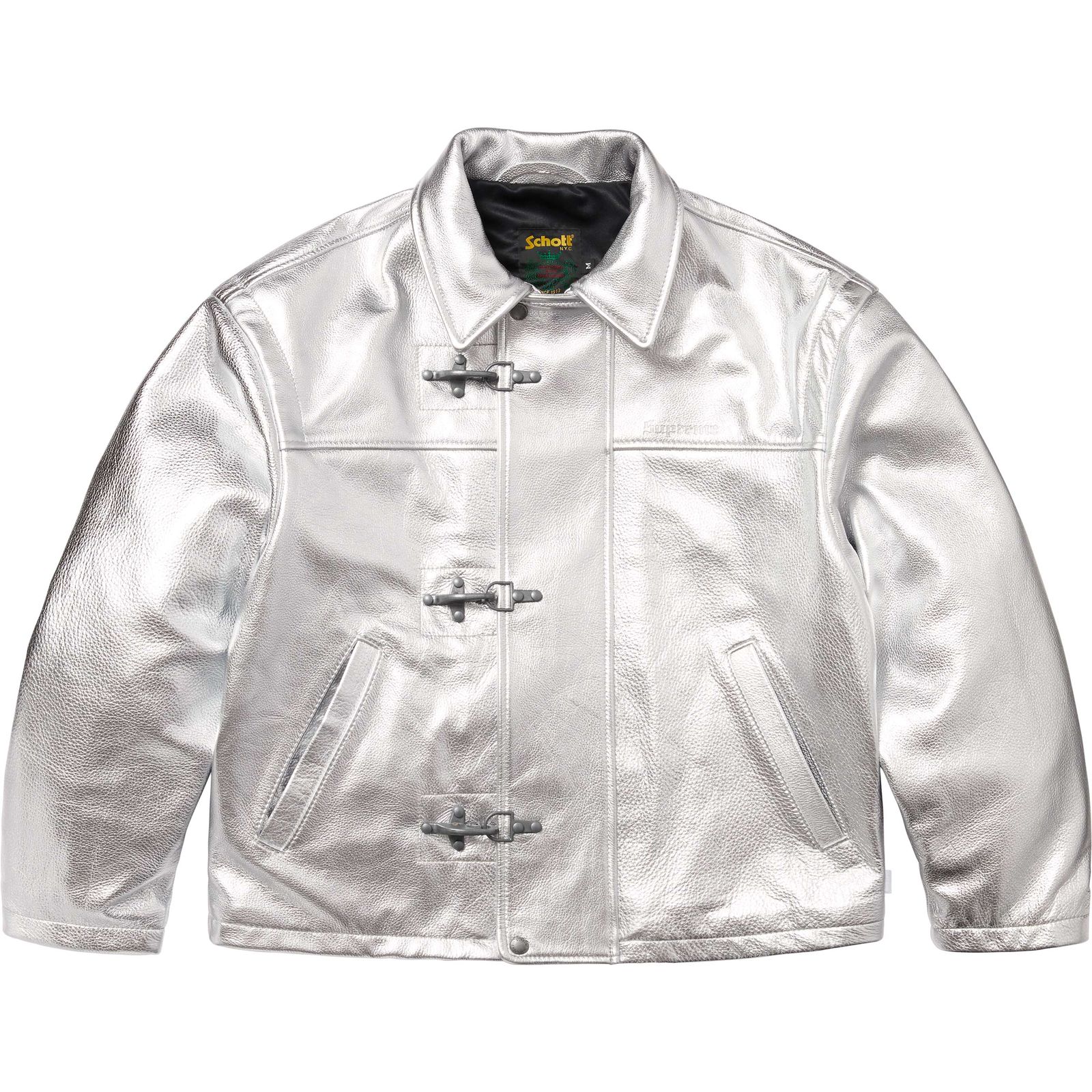 Supreme®/Schott® Leather Clip Jacket