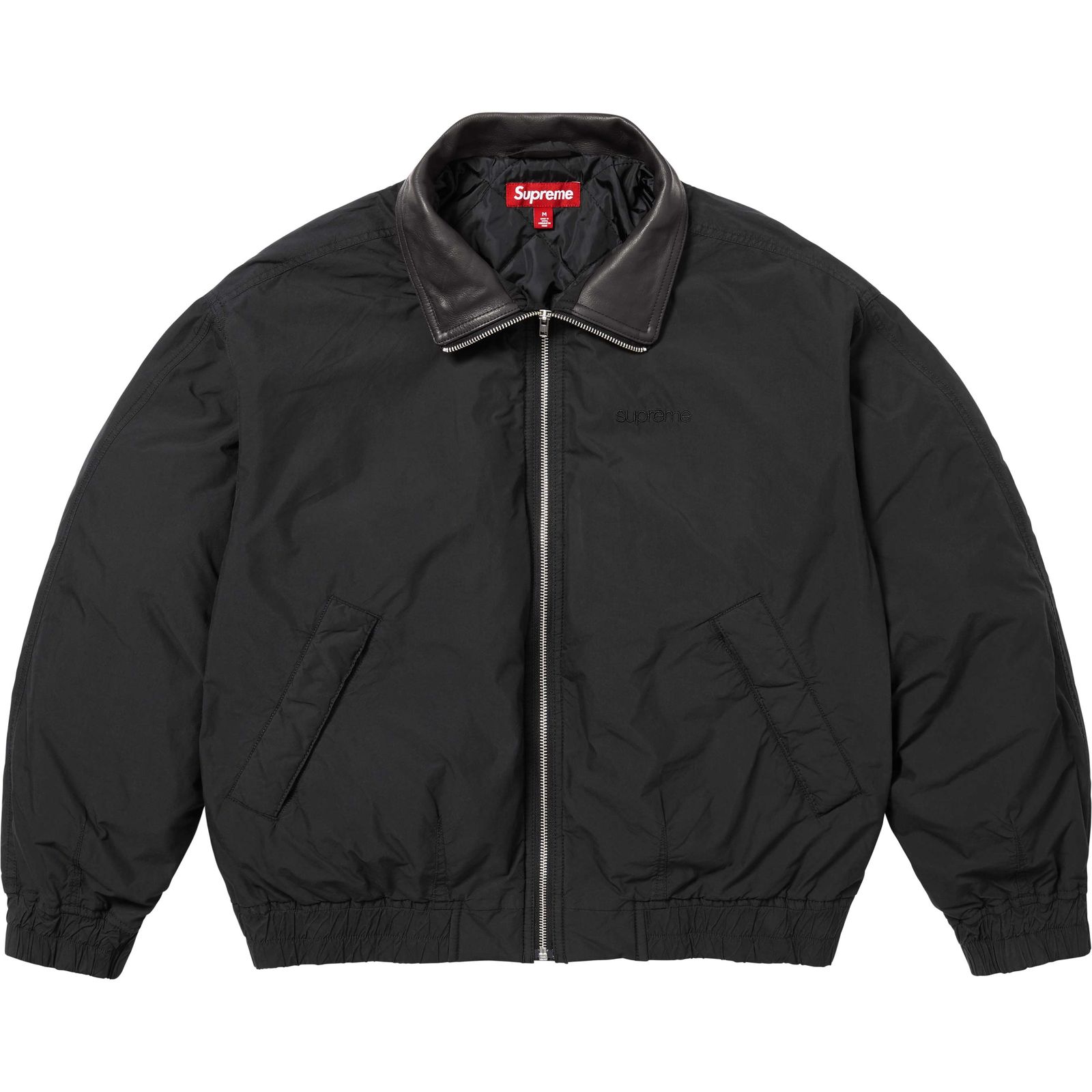 Leather Collar Utility Jacket