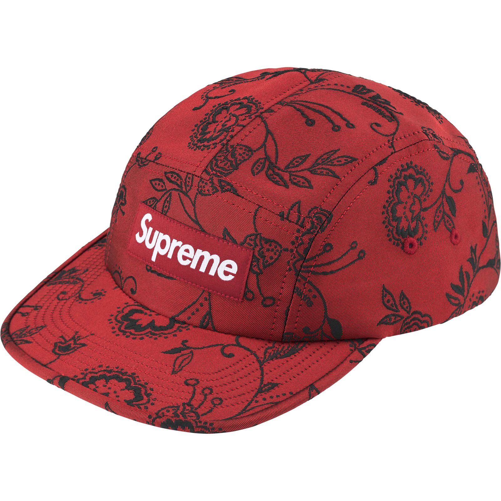 Floral Jacquard Camp Cap