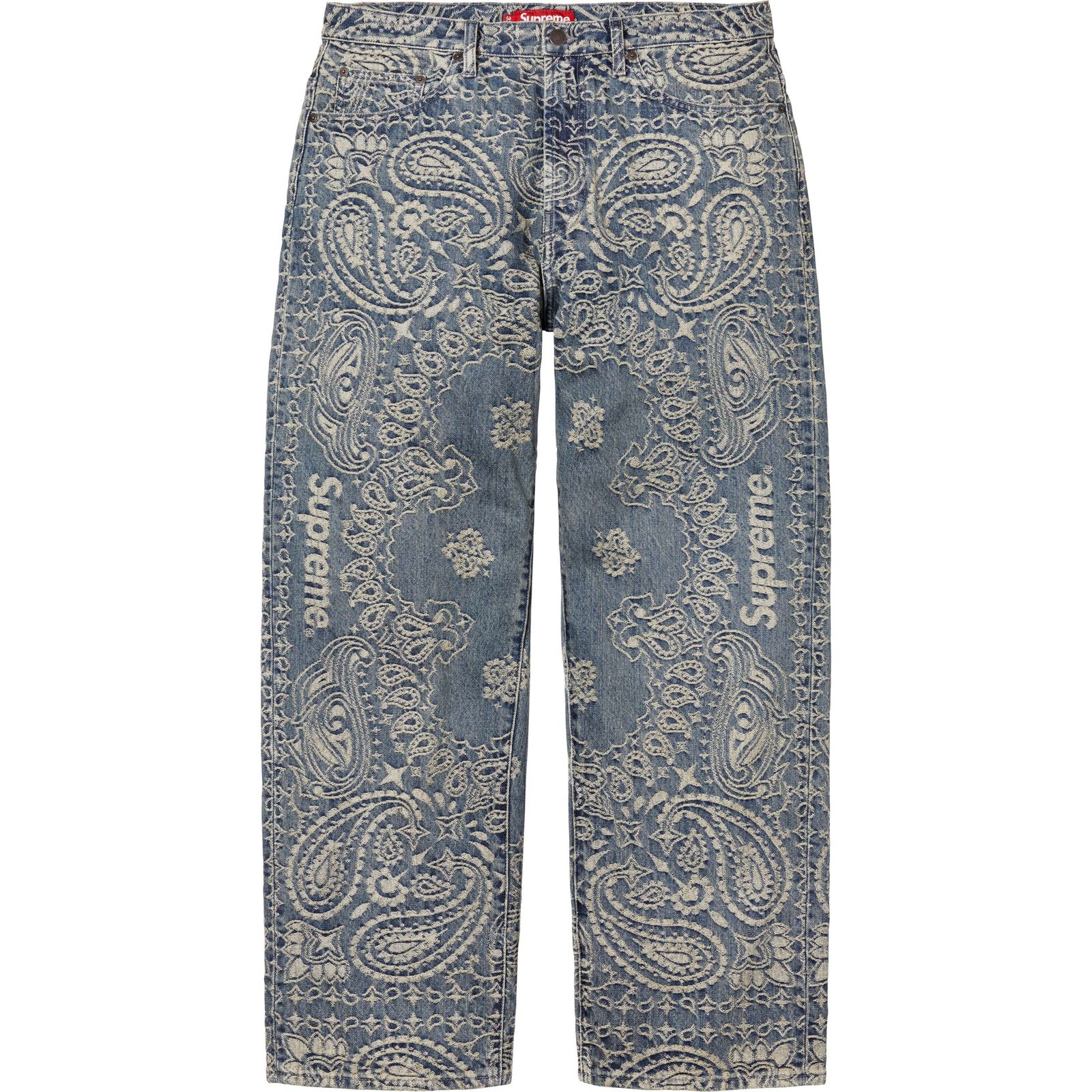 Bandana Jacquard Baggy Jean