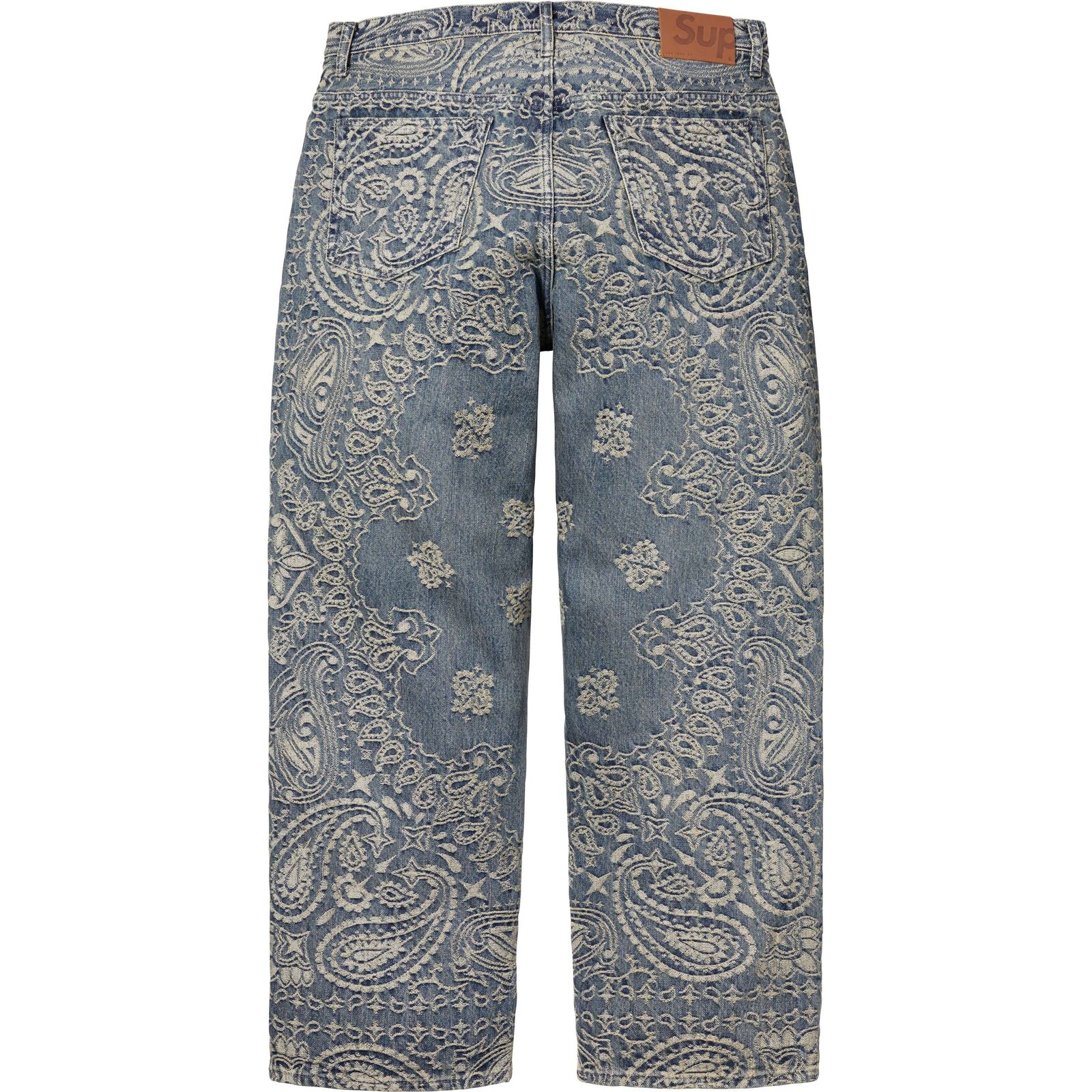 Bandana Jacquard Baggy Jean