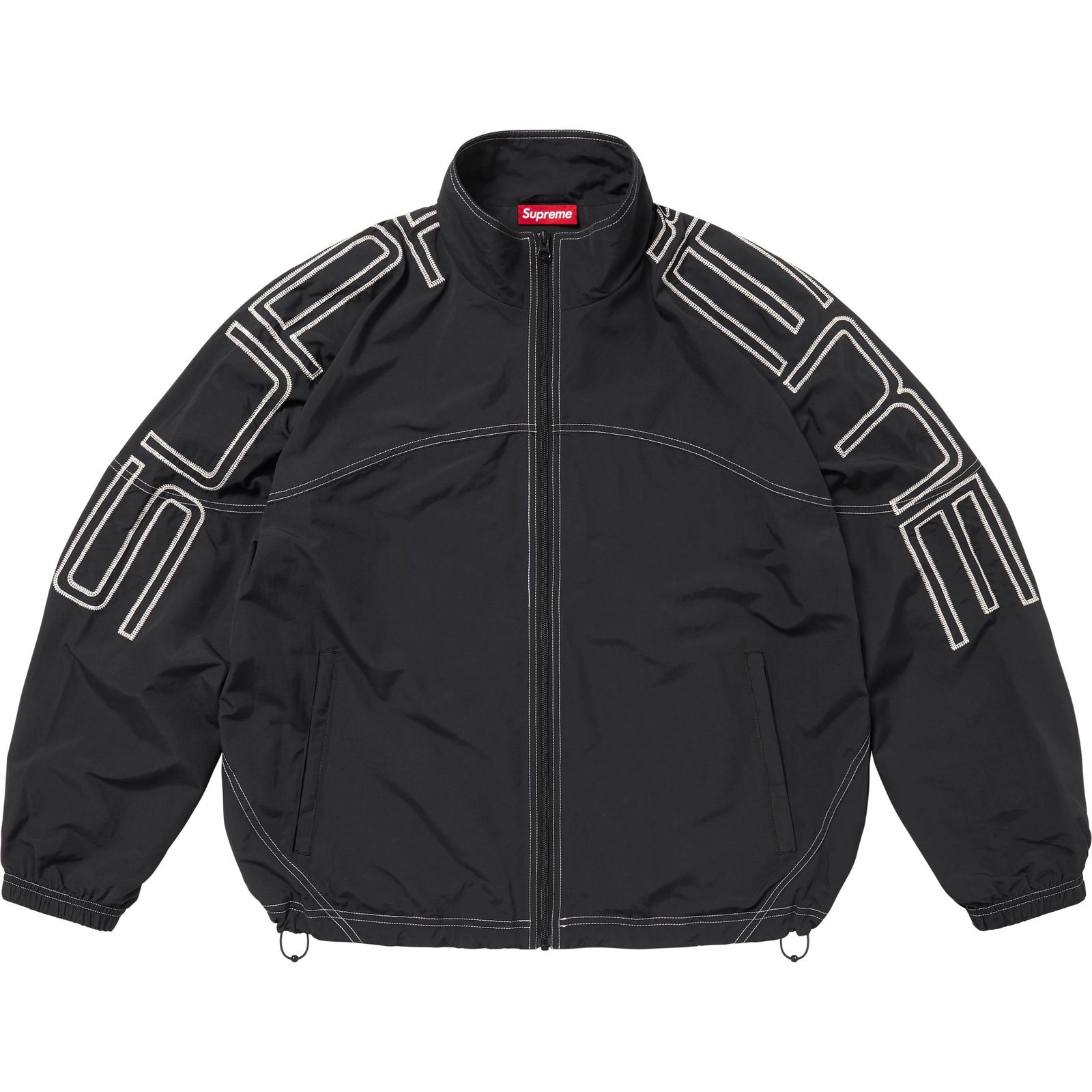 Spellout Embroidered Track Jacket