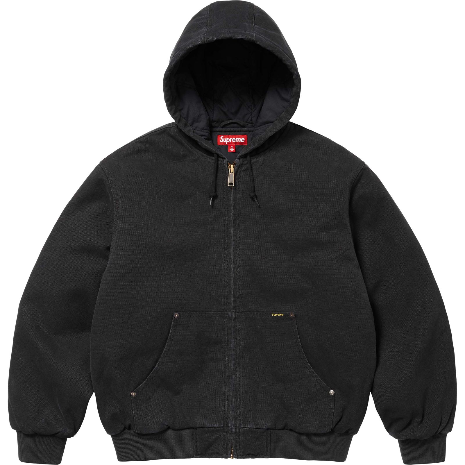 AOI Embroidered Hooded Work Jacket