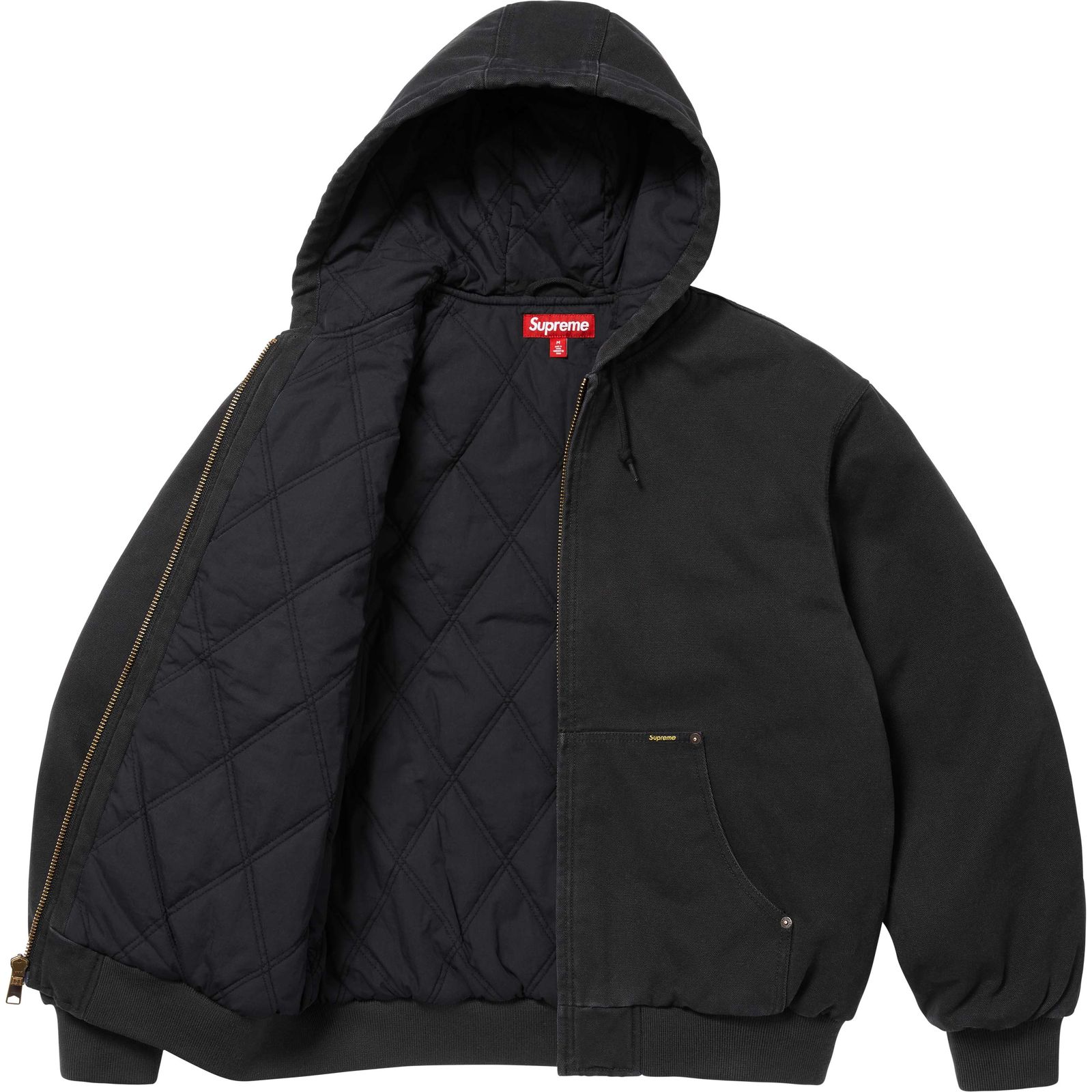 AOI Embroidered Hooded Work Jacket
