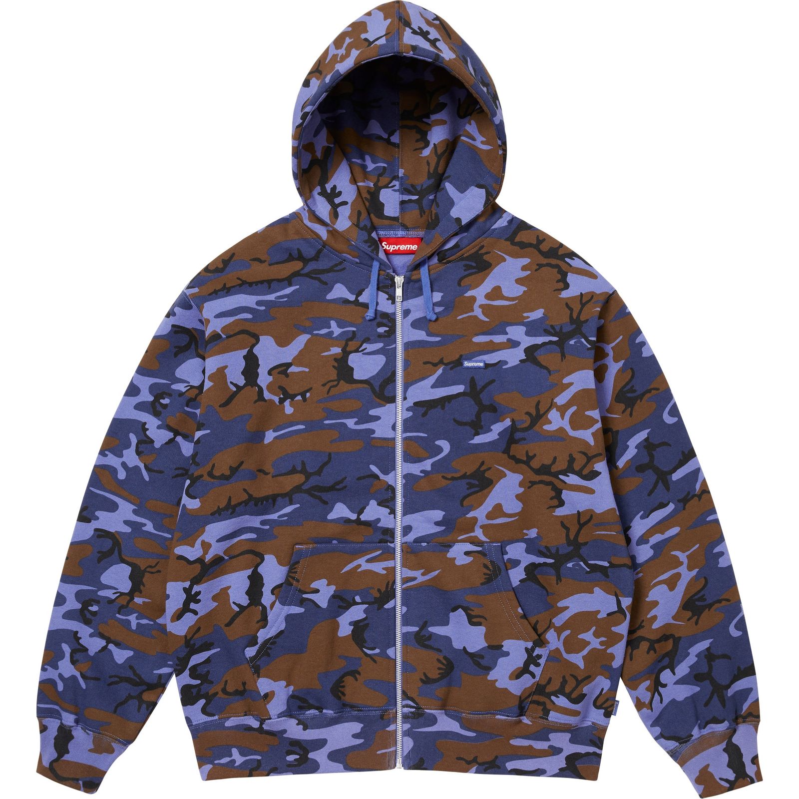 Small Box Zip Up Hooded Sweatshirt