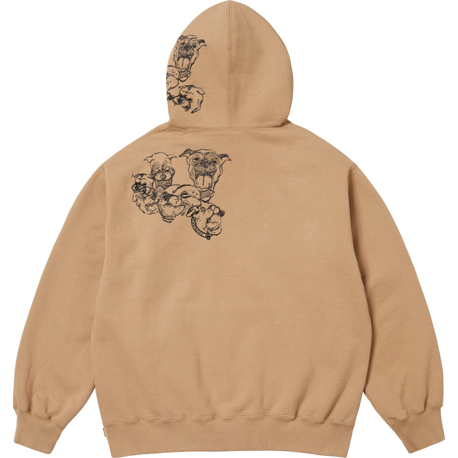 Pitbulls Embroidered Hooded Sweatshirt