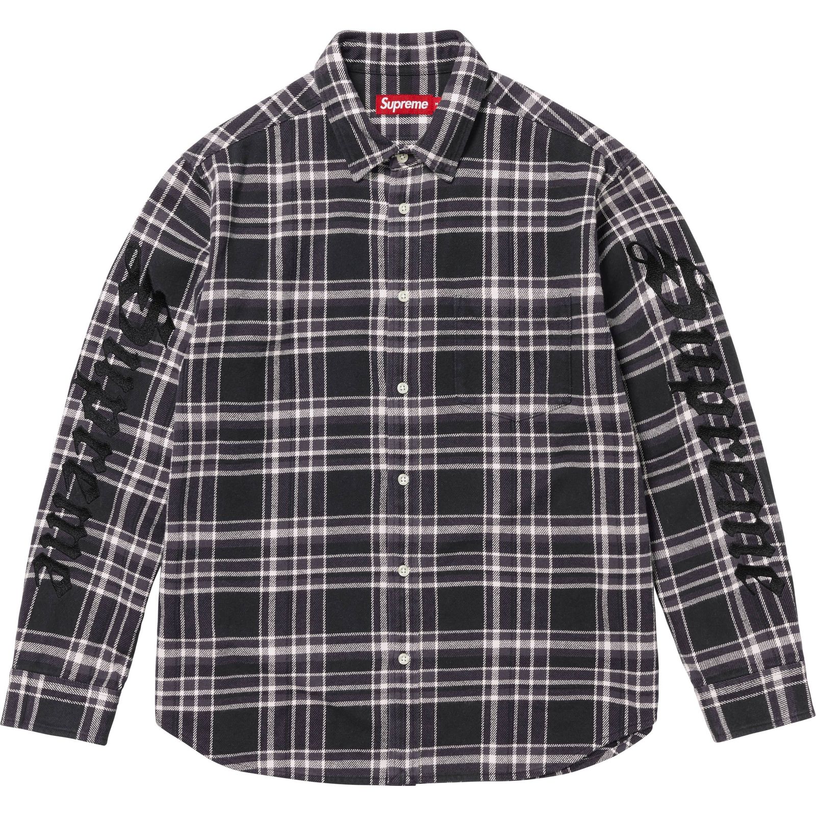 Old English Plaid Flannel Shirt