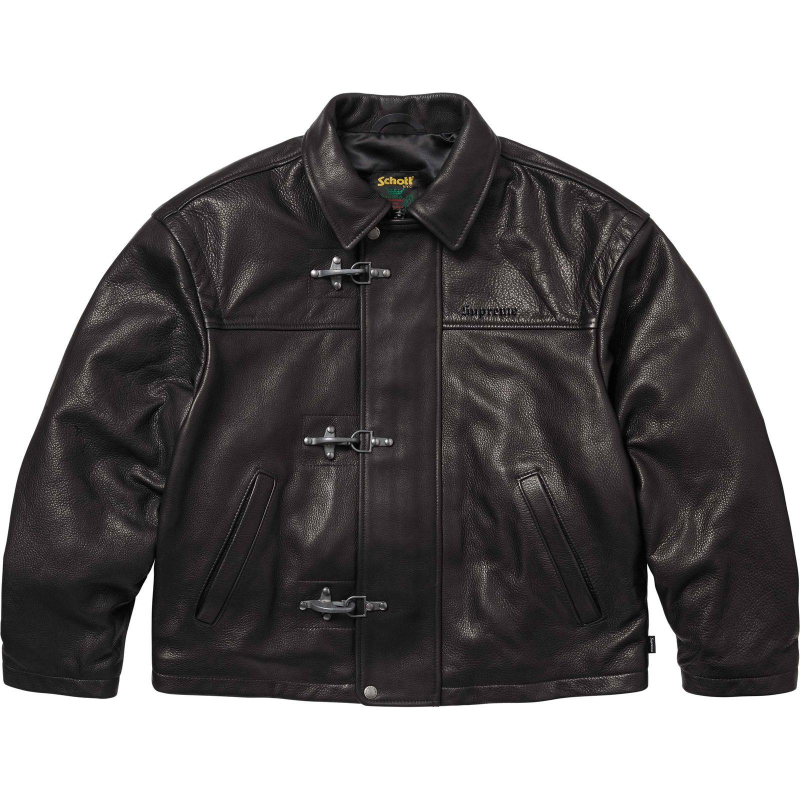 Supreme®/Schott® Leather Clip Jacket