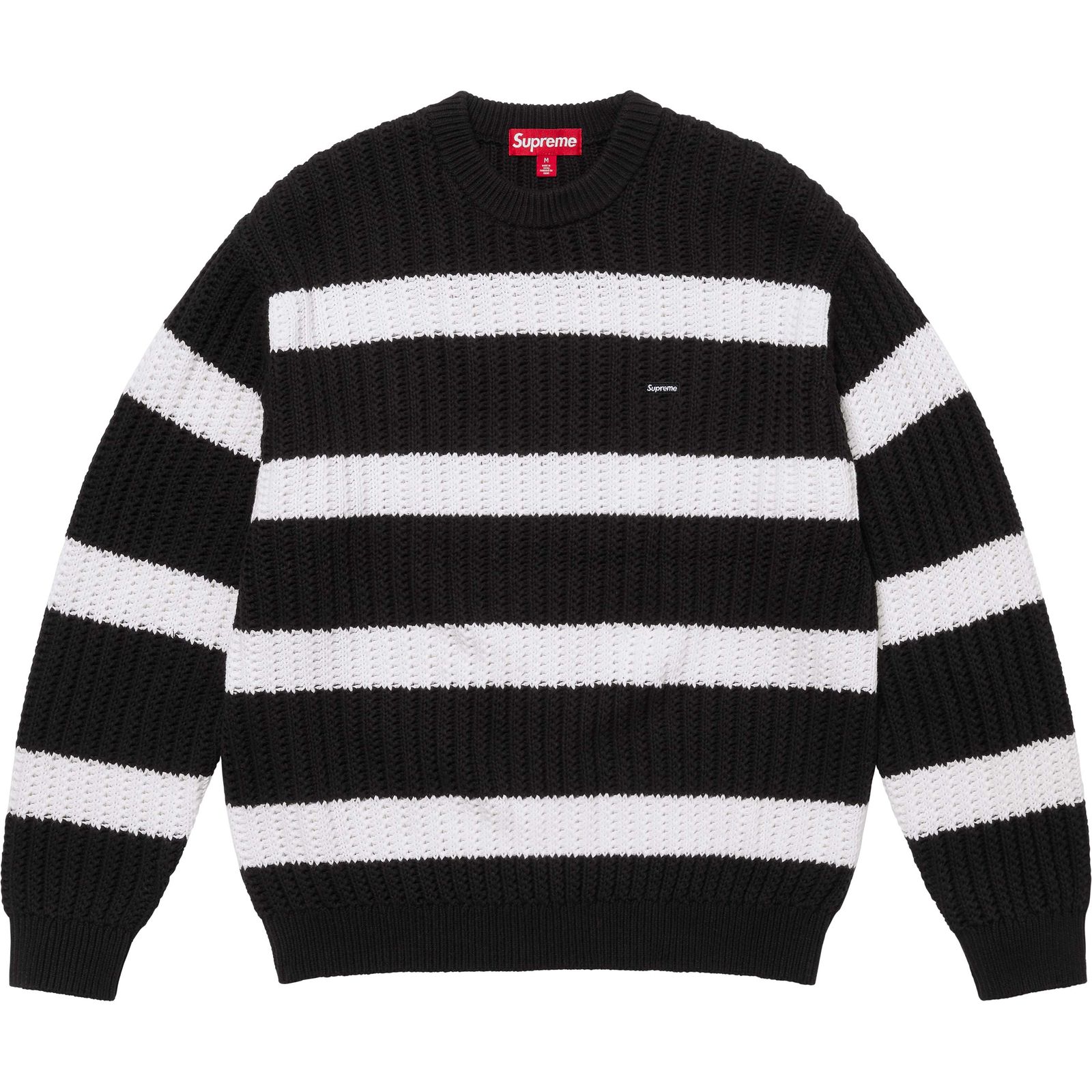 Loose Gauge Stripe Small Box Sweater