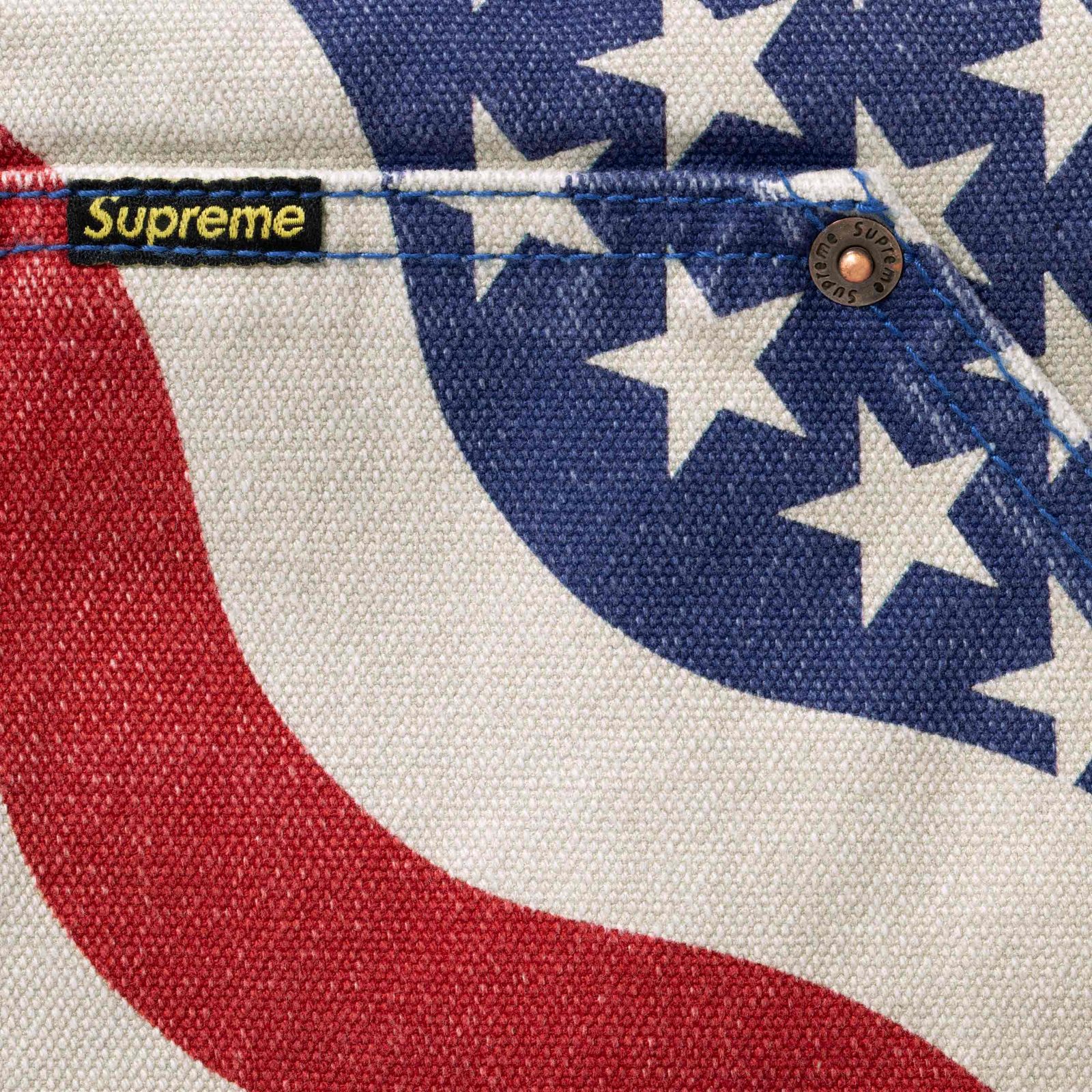 Flag Quilted Hooded Work Jacket