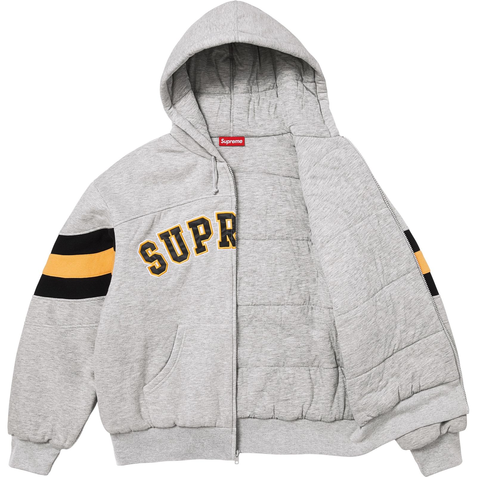 Filled Zip Up Hooded Sweatshirt