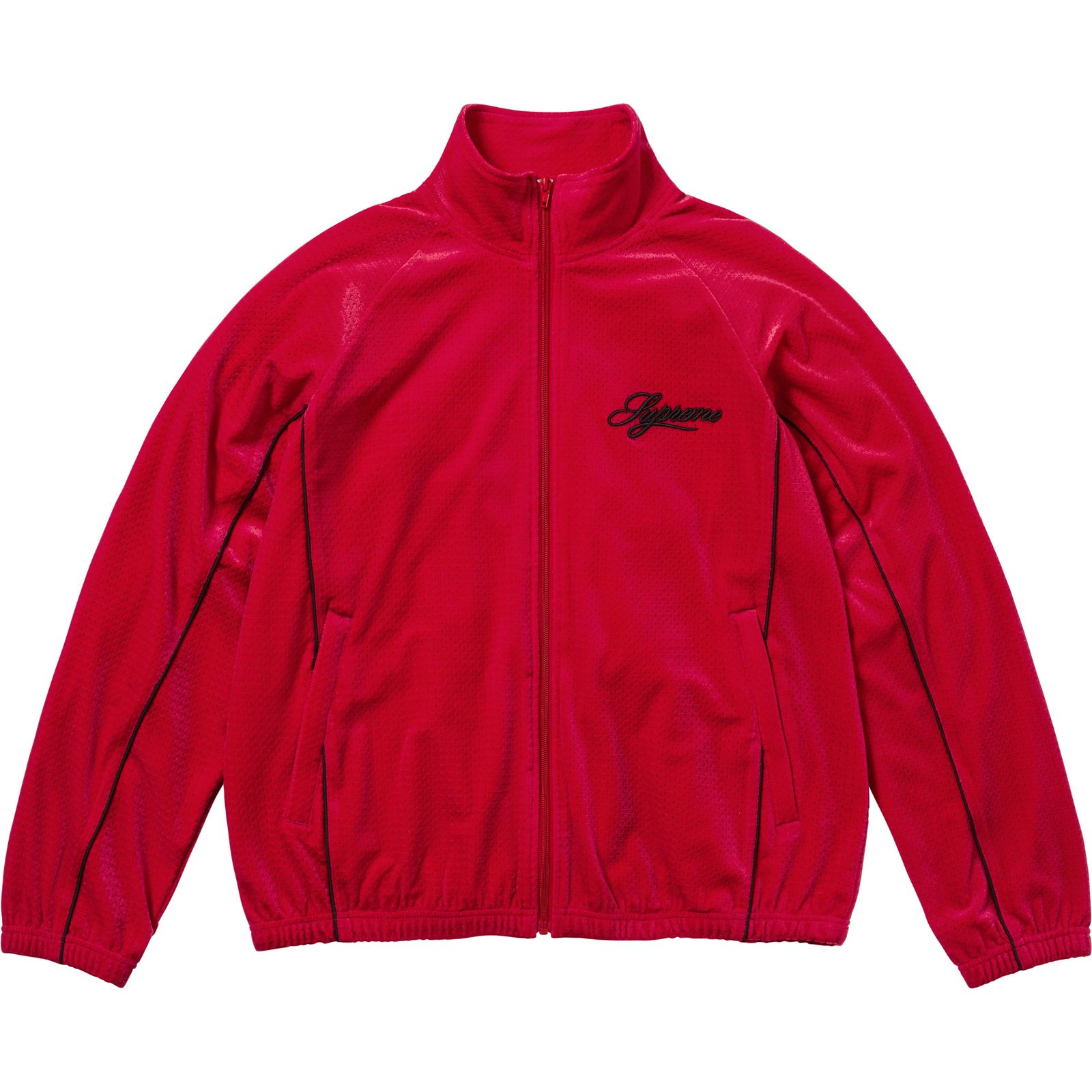 Velour Mesh Track Jacket